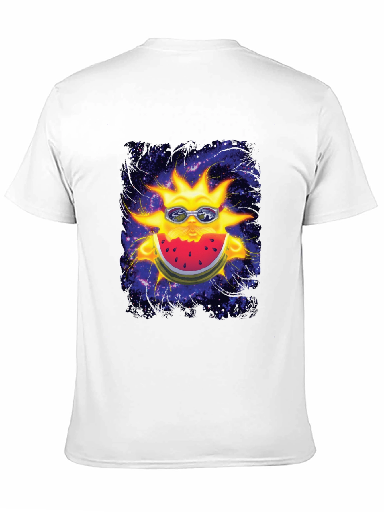 Black Cosmic Sun Watermelon Graphic Tee view 11