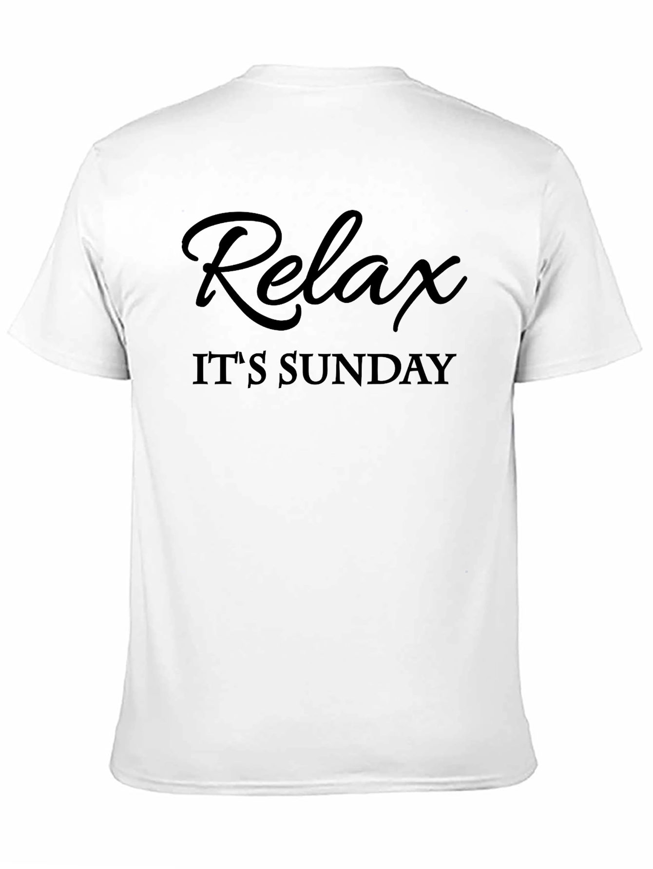 Black Relax It's Sunday T-Shirt view 11