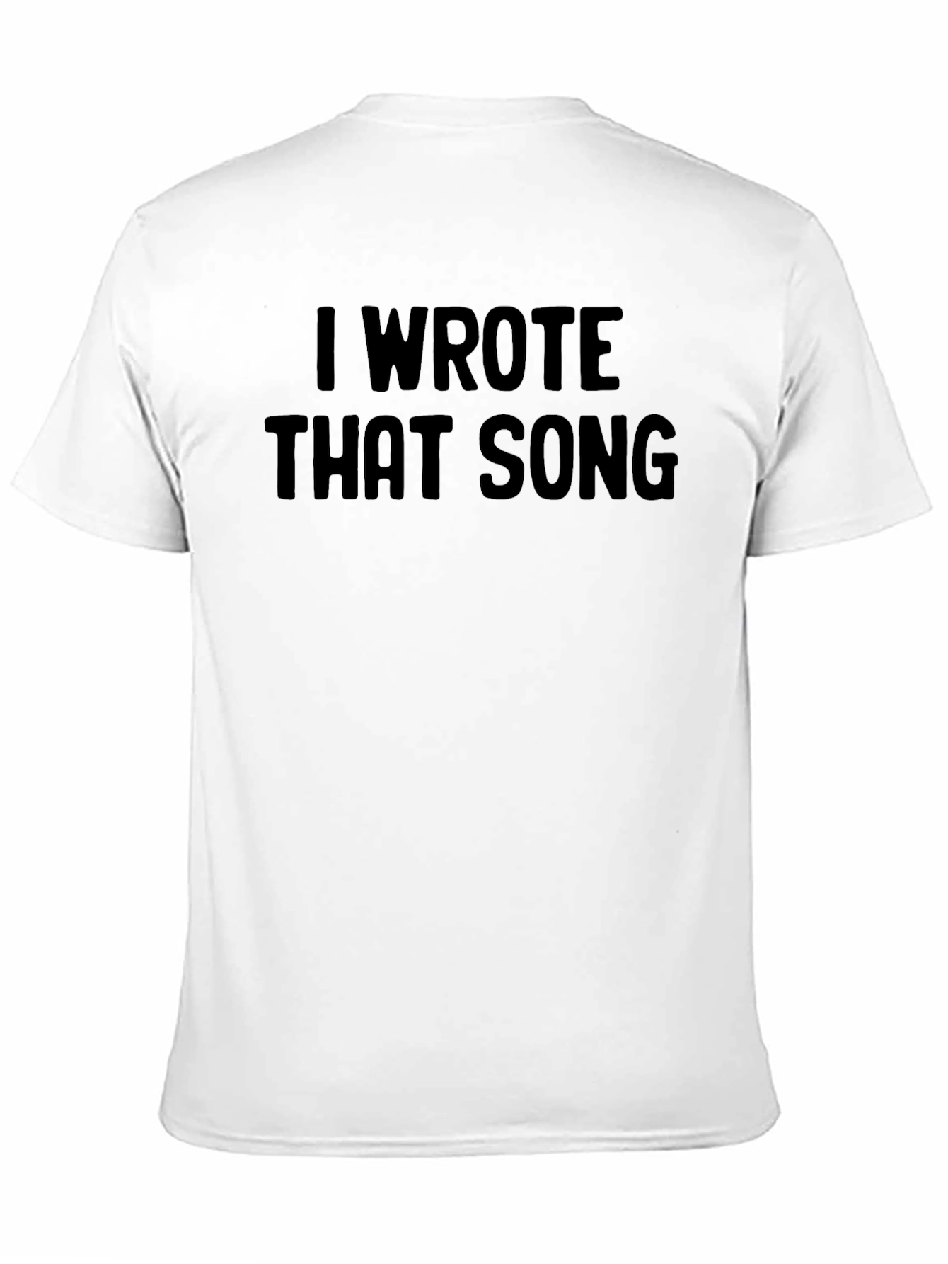 Black I Wrote That Song Men's T-Shirt - Black view 11