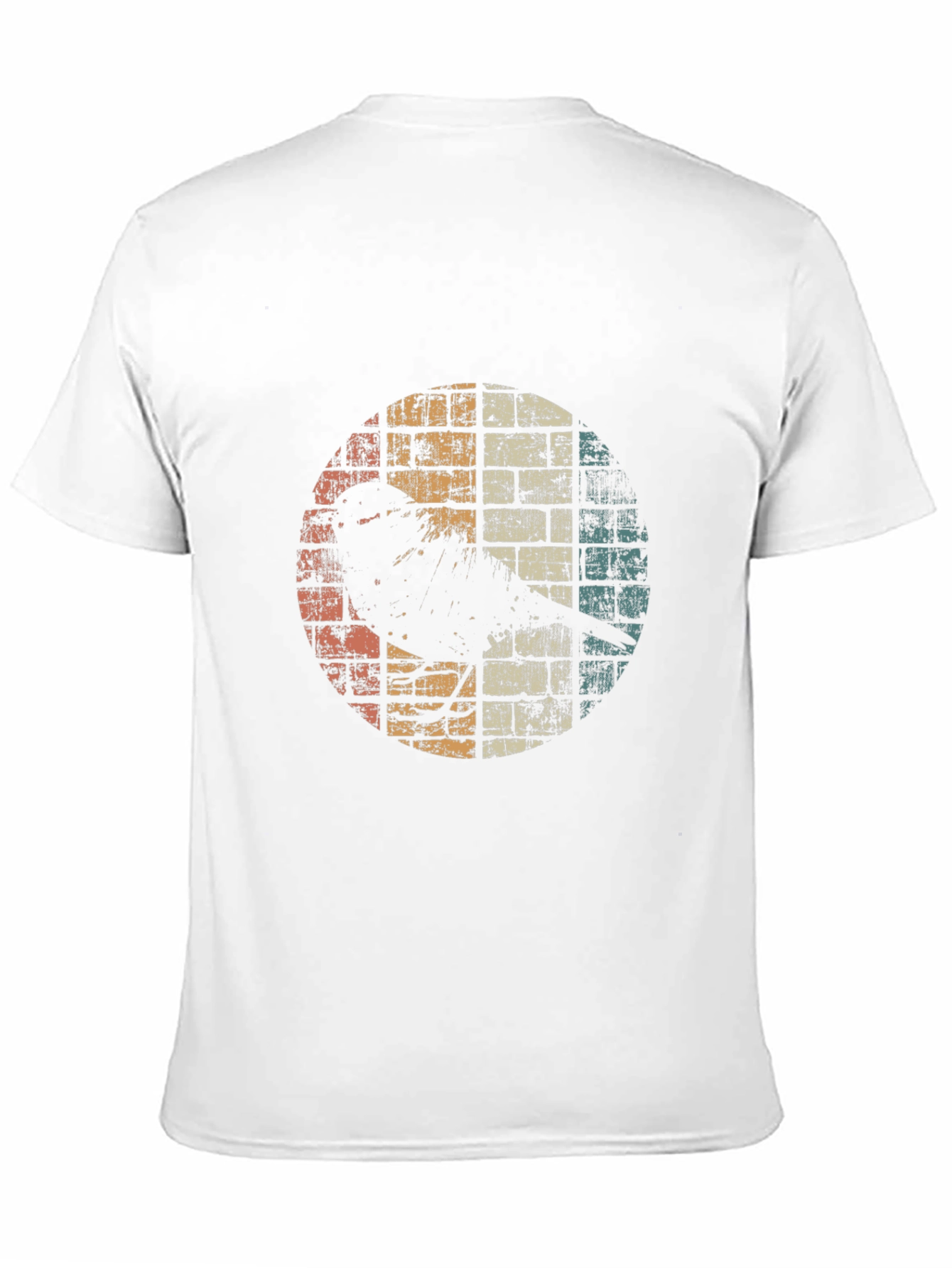 Black Retro Bird Graphic Tee - Distressed Design view 11