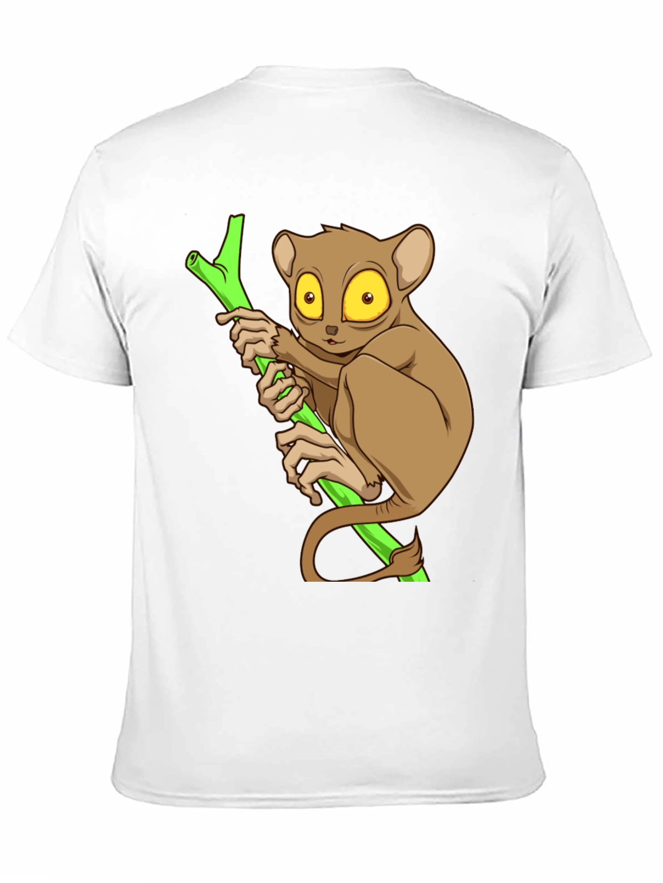 Black Cute Tarsier Graphic Tee - Black Cotton view 11