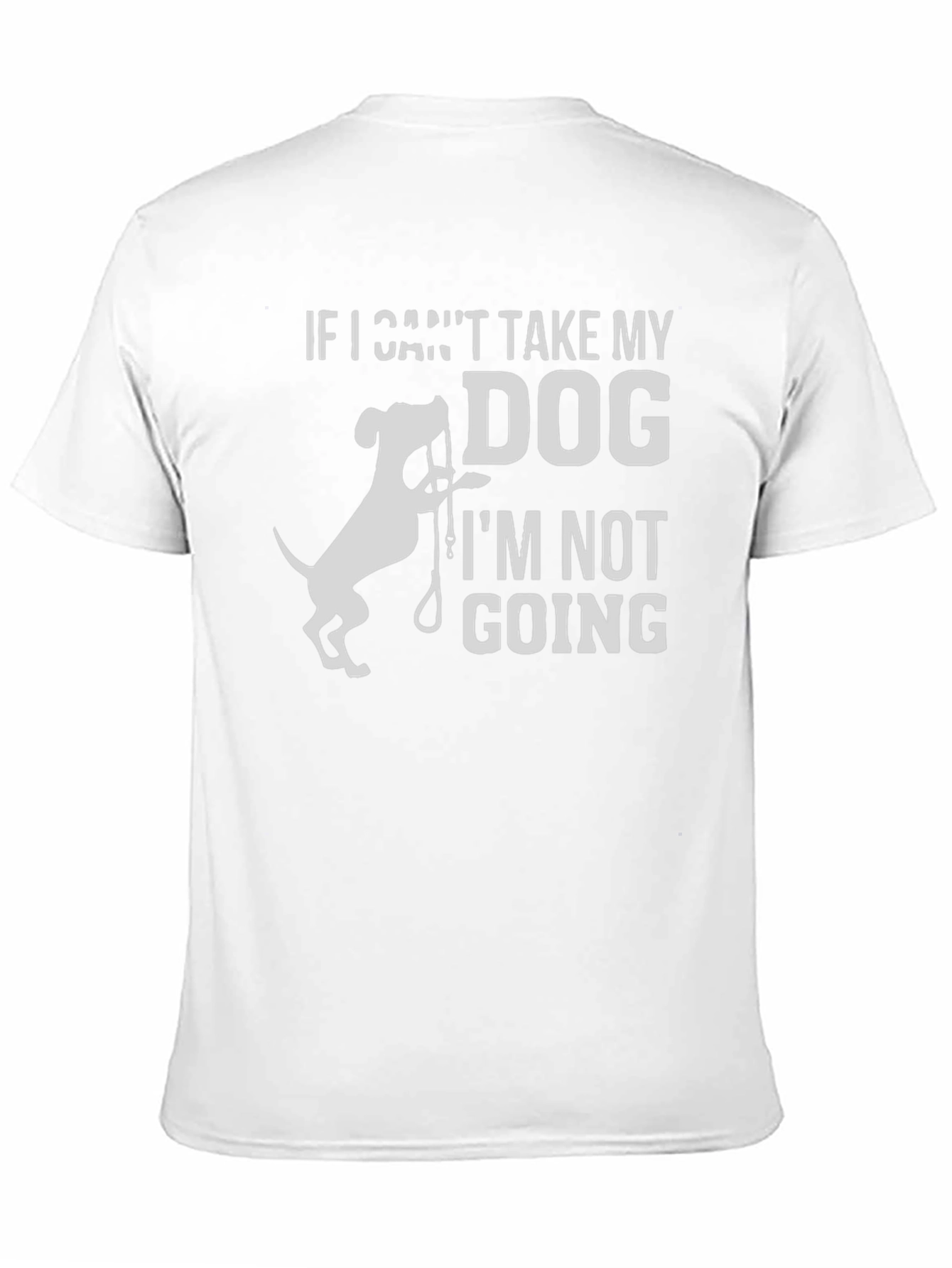 Black Dog Lover Tee: If I Can't Take My Dog T-Shirt view 11