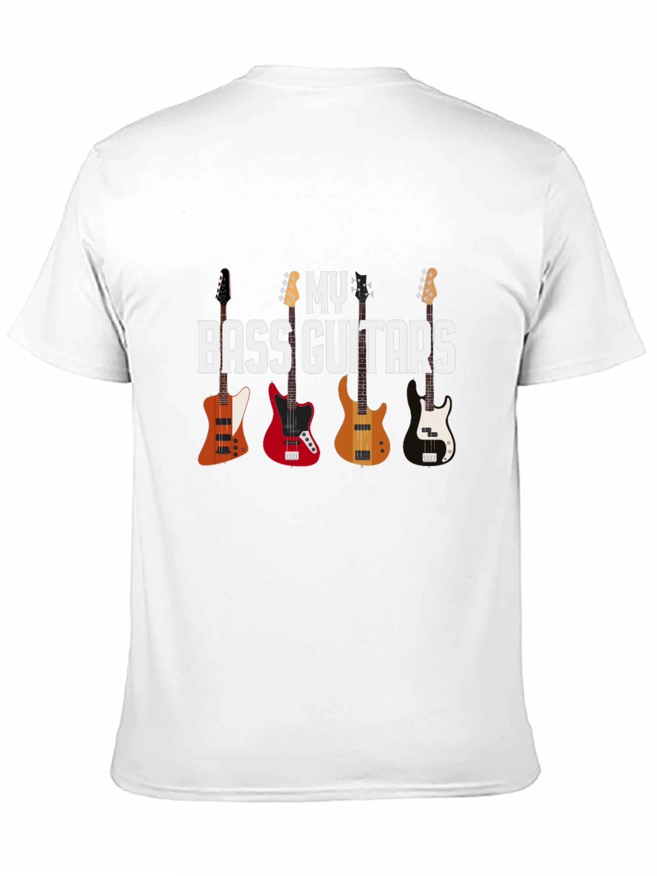 Black Bass Guitars T-Shirt - Musician's Gift view 11