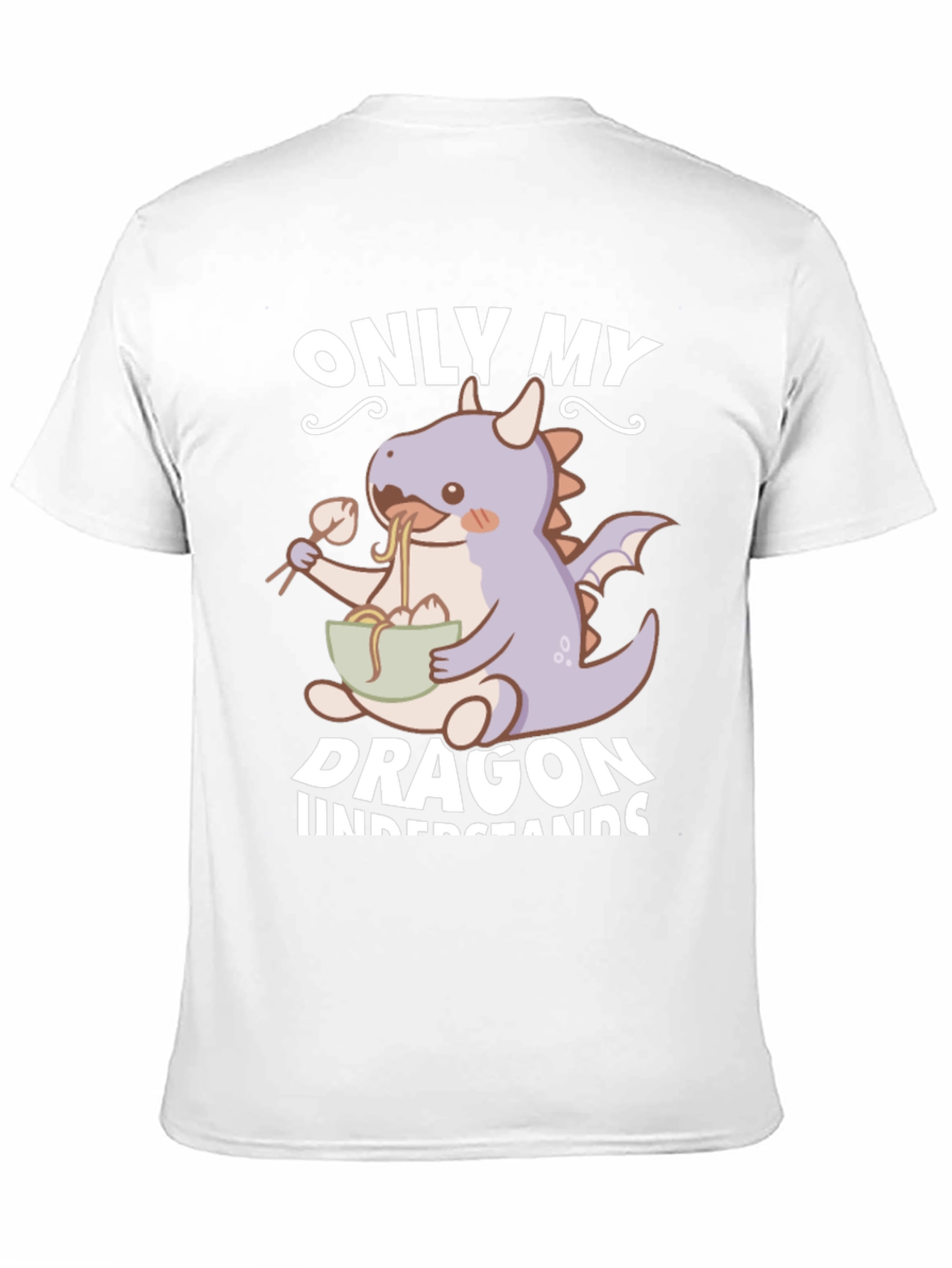 Black Only My Dragon Understands T-Shirt view 11