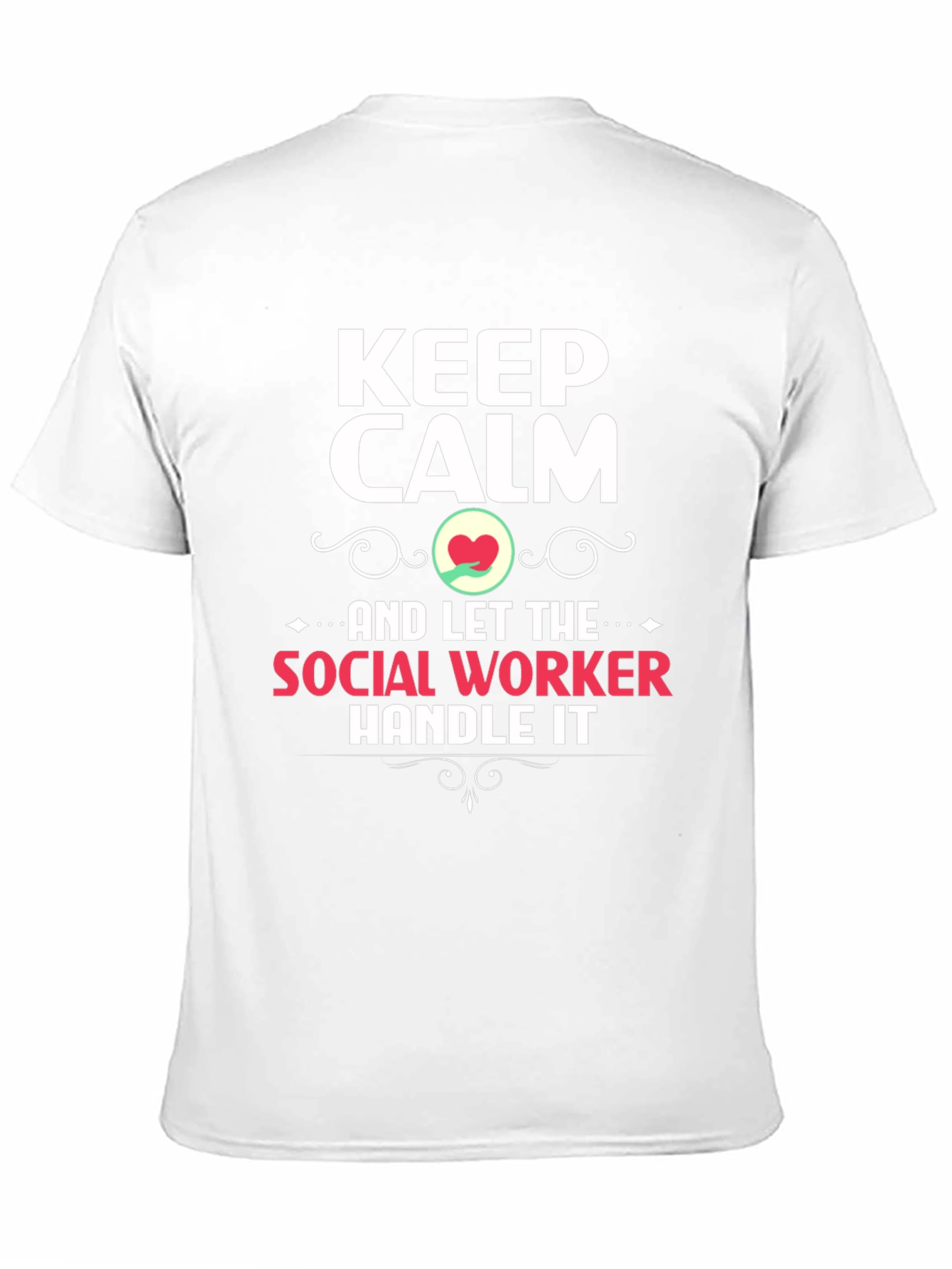 Black Keep Calm Social Worker T-Shirt view 11