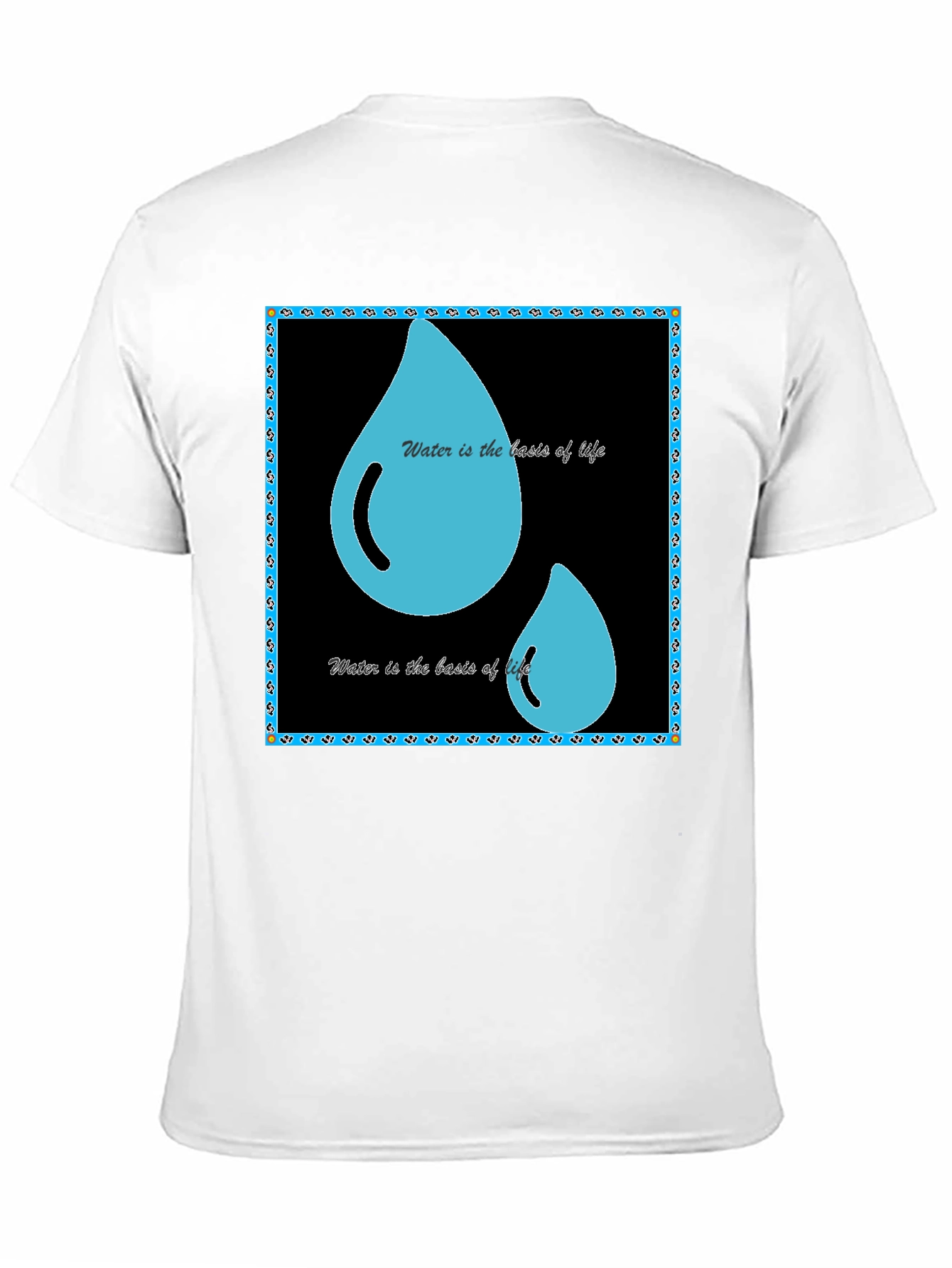 Black Water is Life T-Shirt - Black Graphic Tee view 11