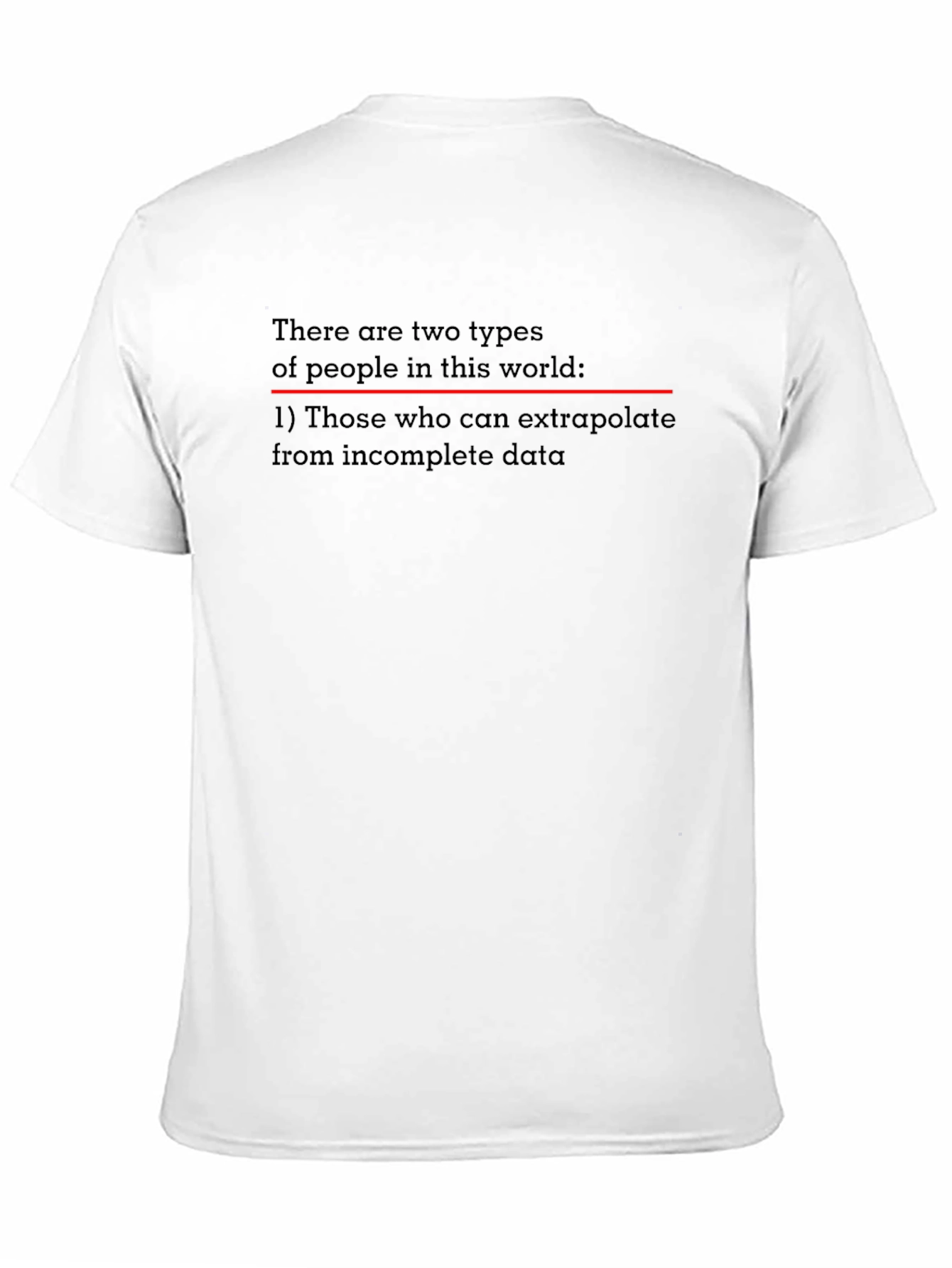 Black Extrapolate Humor T-Shirt - Black Novelty Tee view 11