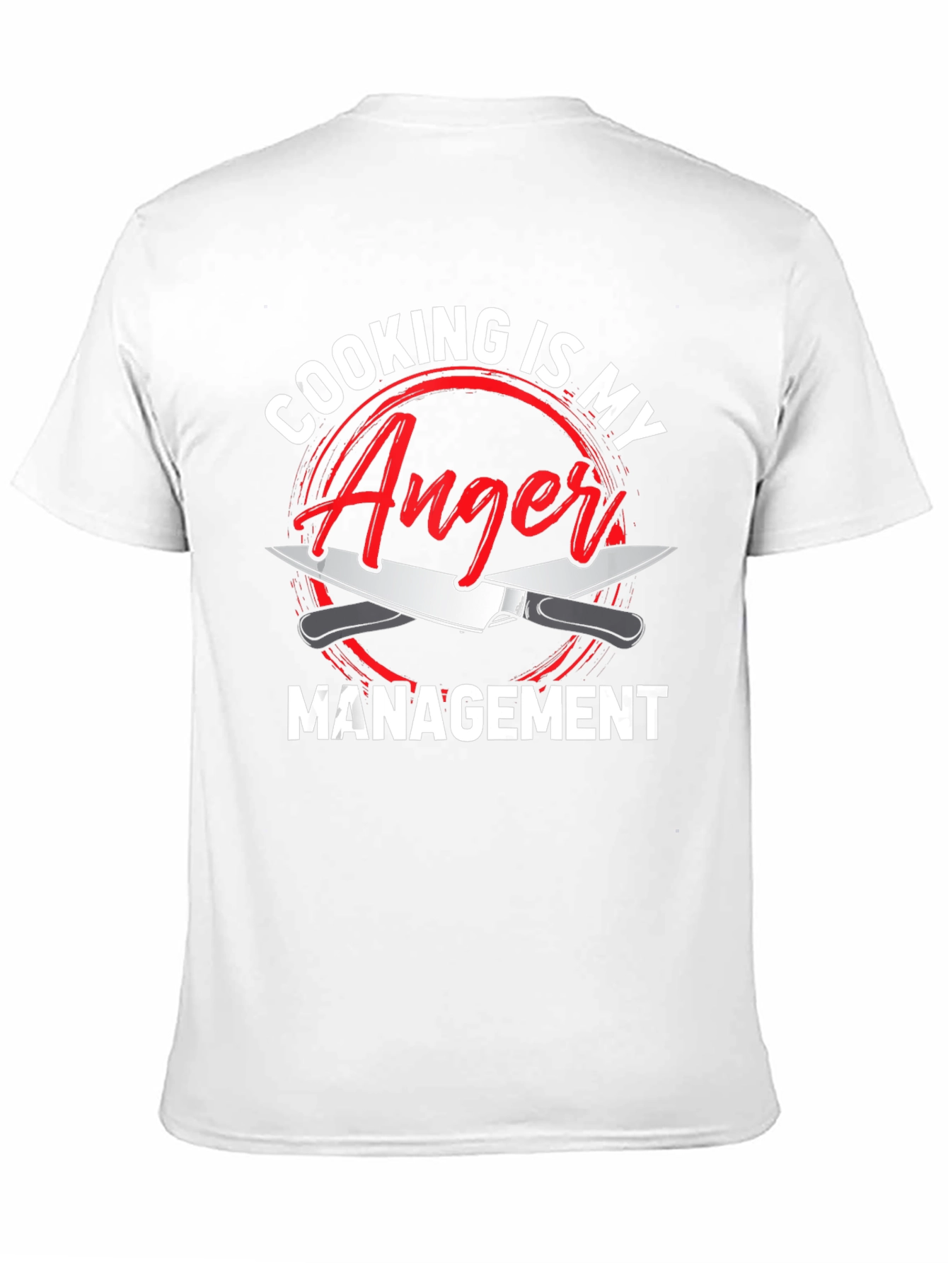 Black Cooking is My Anger Management Funny Chef T-Shirt view 11