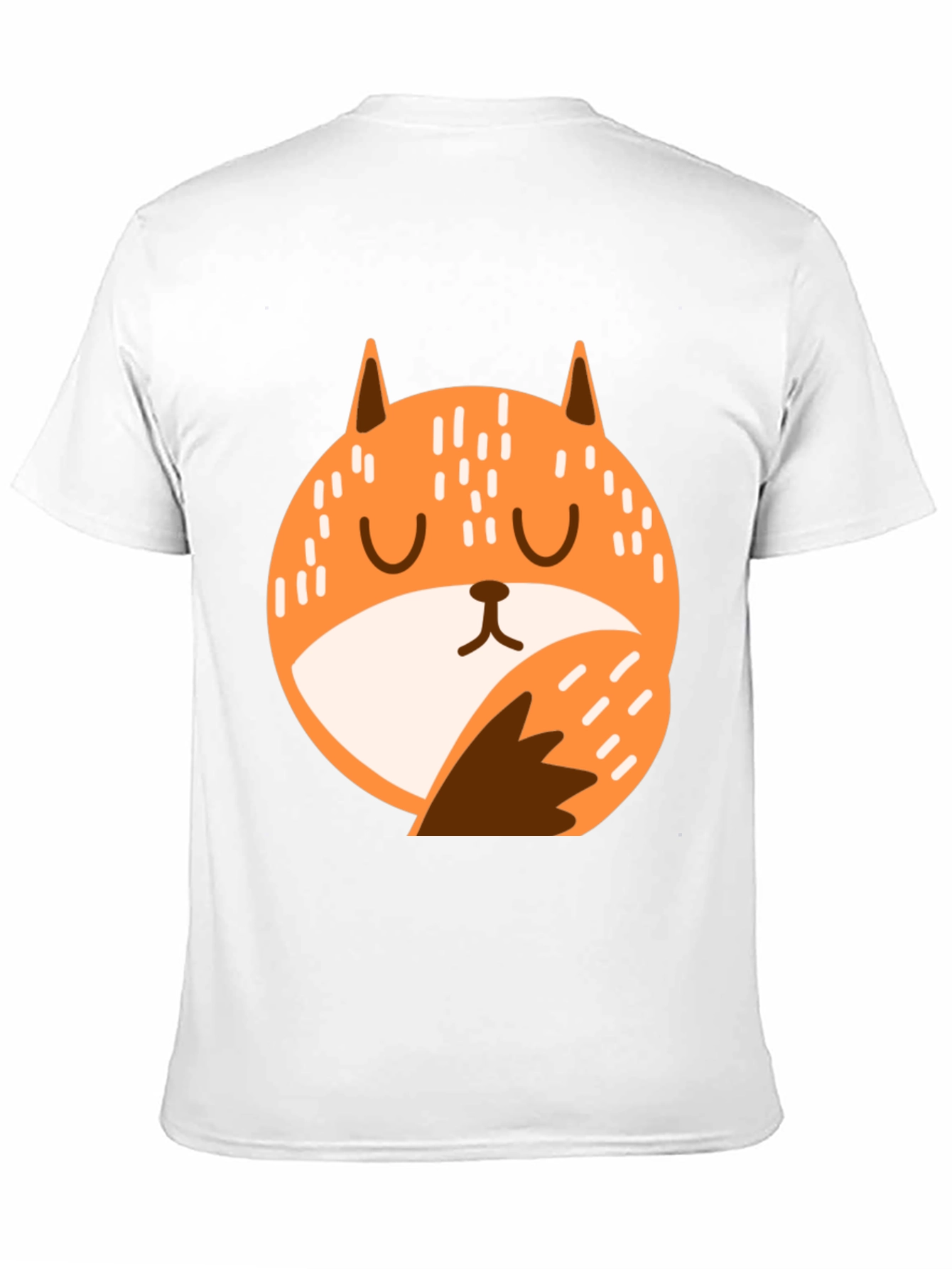 Black Cute Fox Graphic T-Shirt - Relaxed Fit view 11