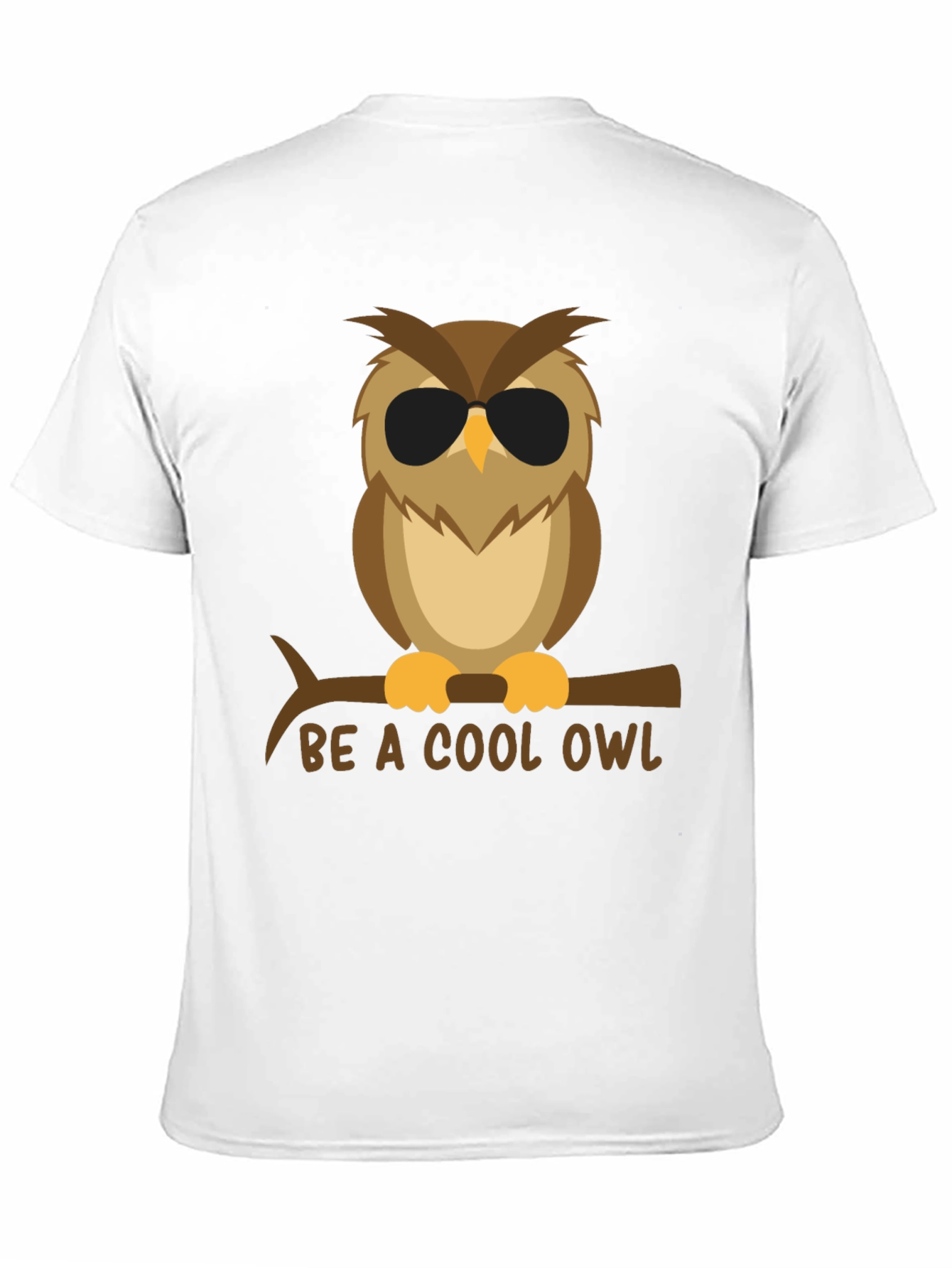 Black Cool Owl Graphic Tee - Black T-Shirt view 11