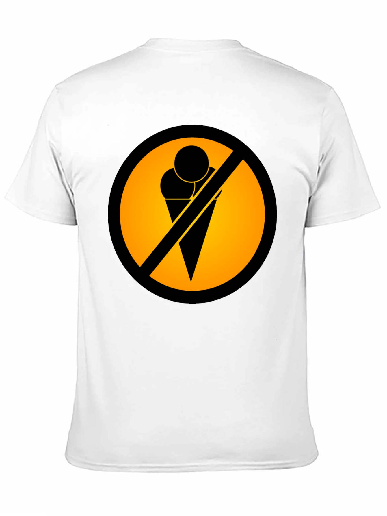 Black No Ice Cream T-Shirt - Novelty Graphic Tee view 11