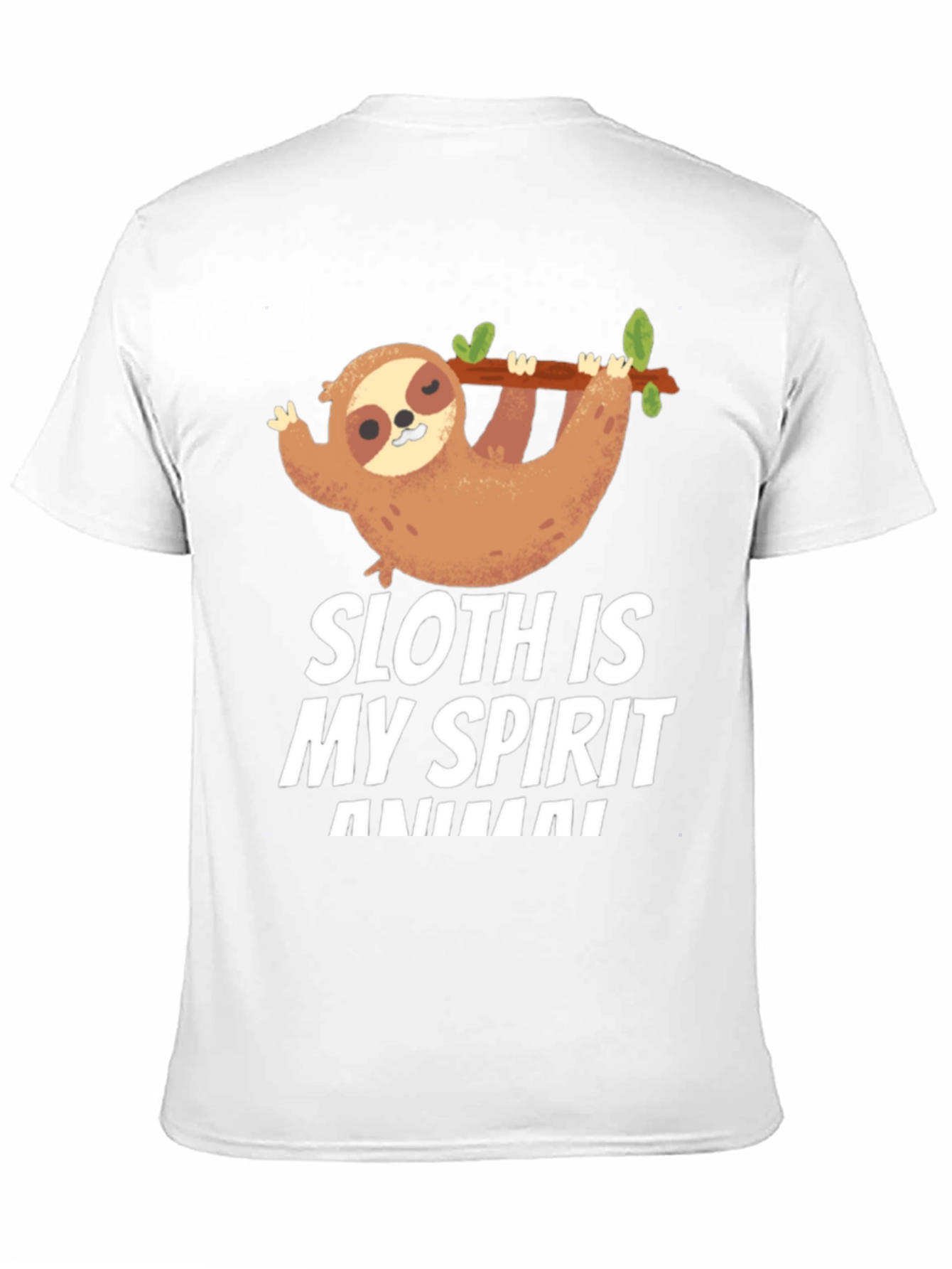 Black Sloth Spirit Animal T-Shirt Funny Cute Graphic Tee view 11
