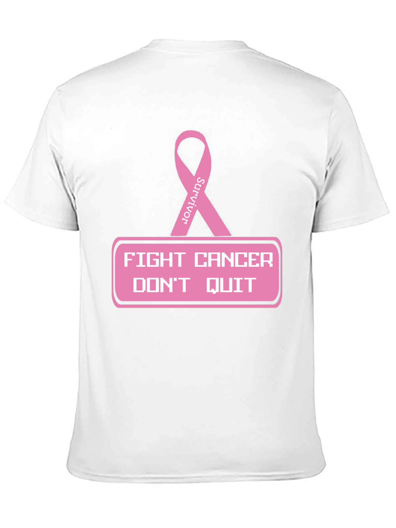 Black Fight Cancer T-Shirt view 11