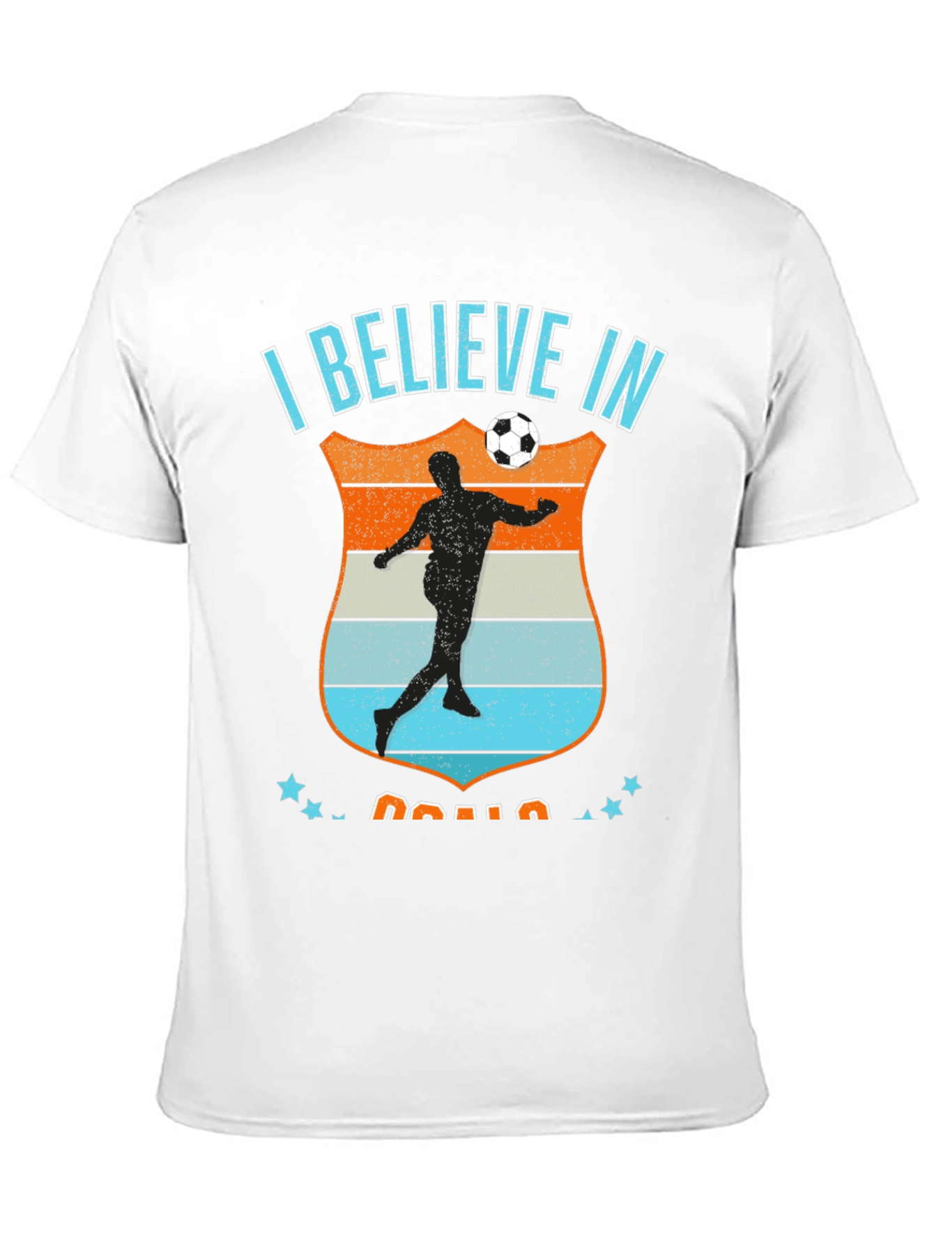 Black I Believe in Goals Black Soccer Graphic Tee view 11
