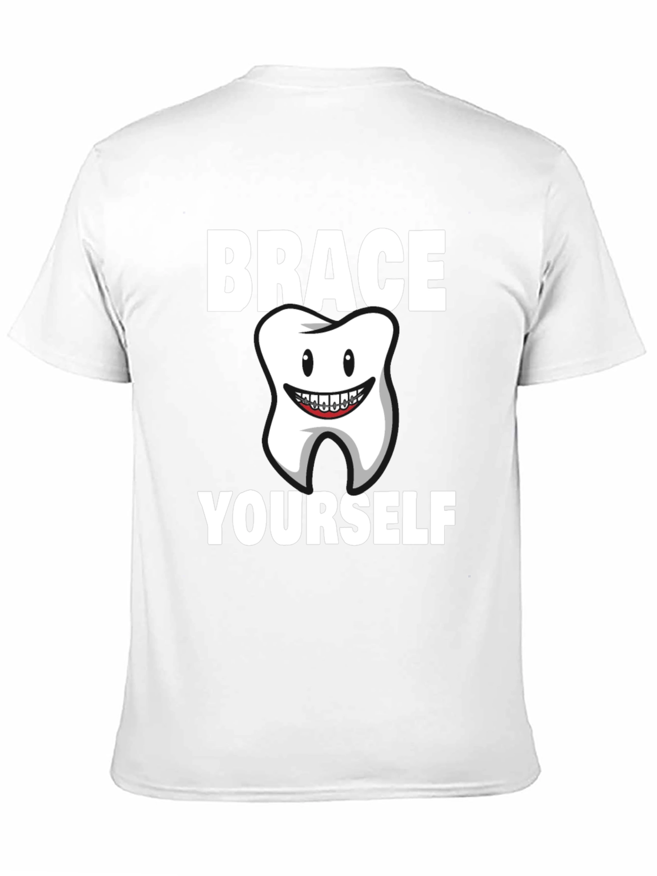 Black Brace Yourself Dental T-Shirt view 11