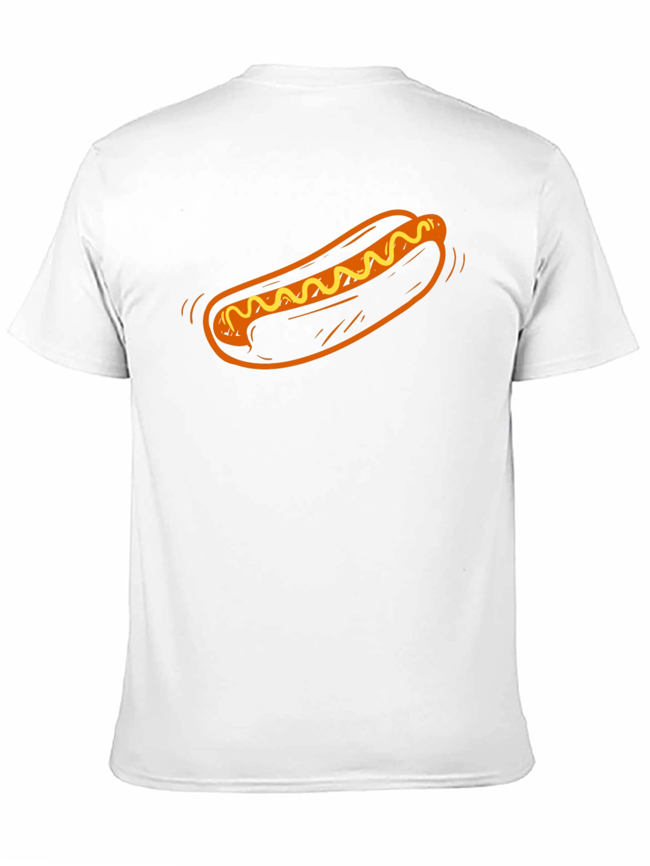 Black Hot Dog Graphic T-Shirt - Novelty Food Tee view 11