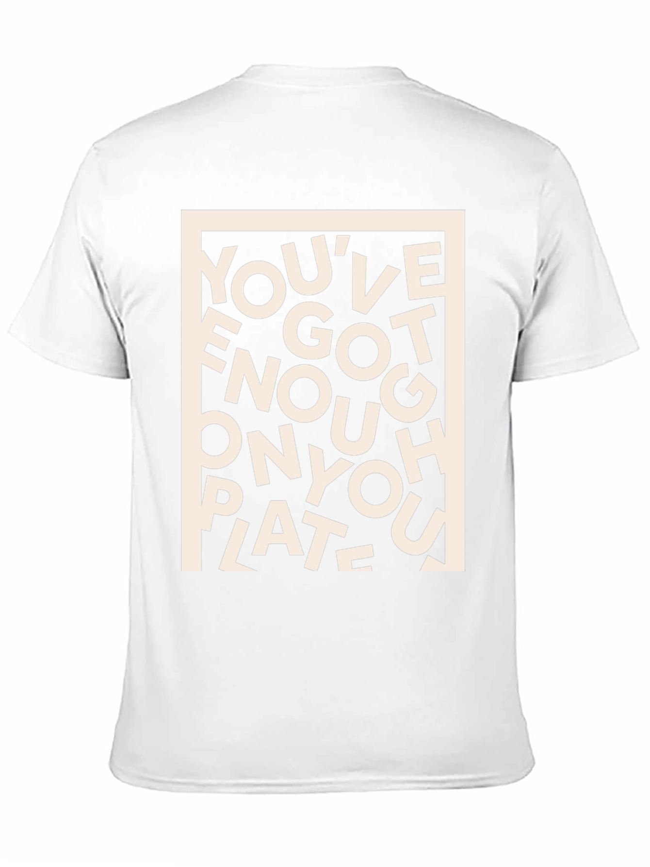 Black You've Got Enough on Your Plate Graphic Tee view 11