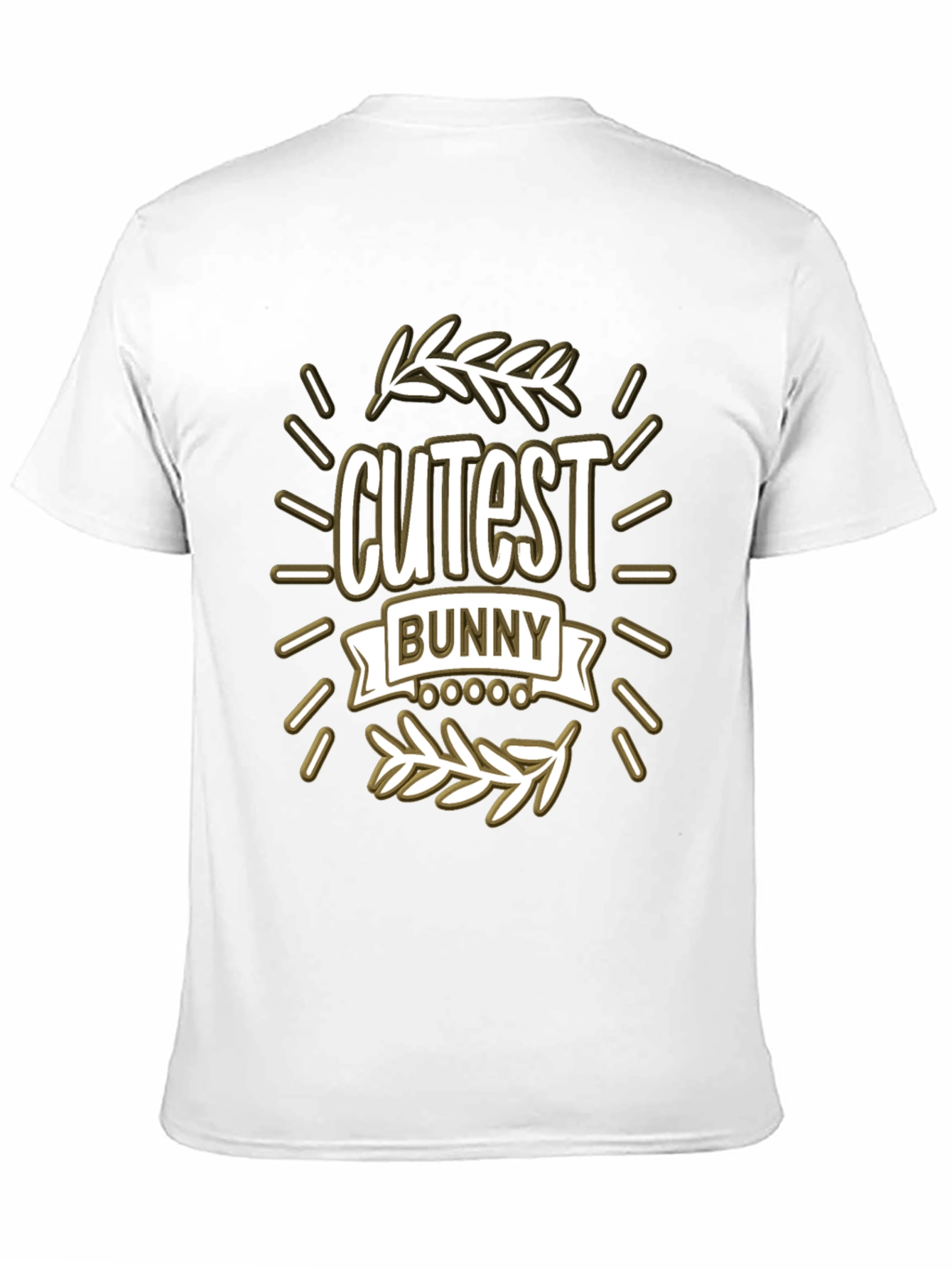 Black Cutest Bunny Graphic T-Shirt - Black view 11