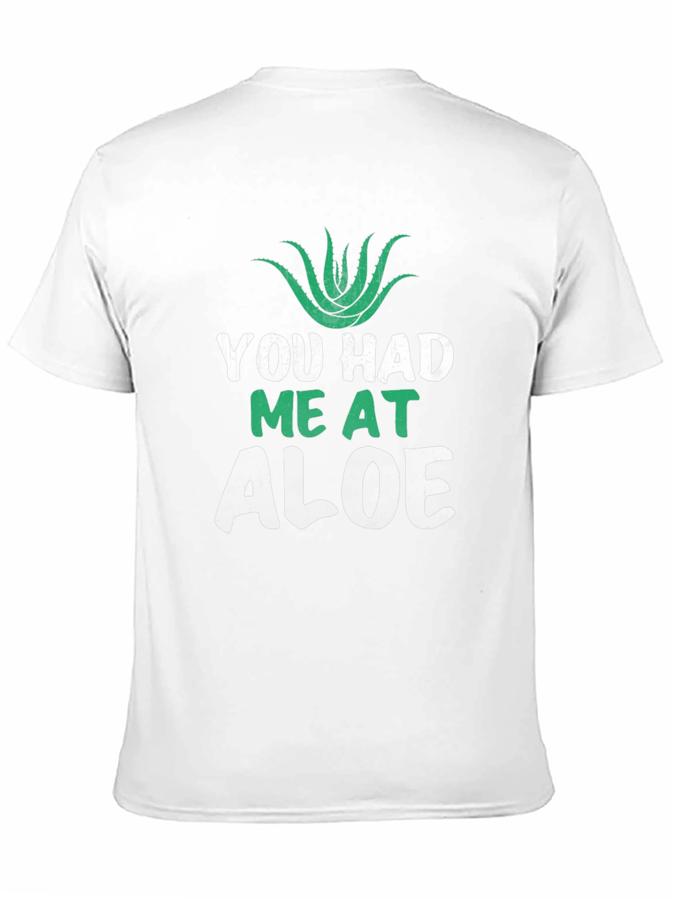 Black You Had Me At Aloe T-Shirt Funny Plant Lover Tee view 11