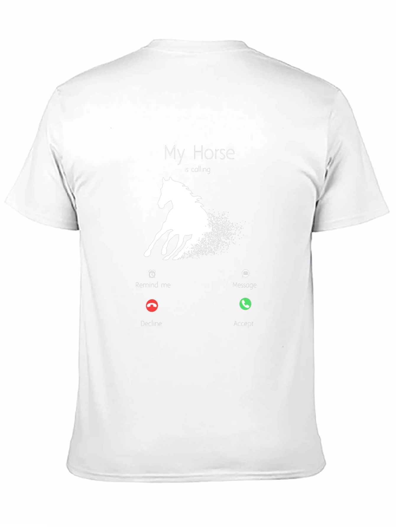 Black My Horse is Calling T-Shirt - Funny Horse Lover Tee view 11