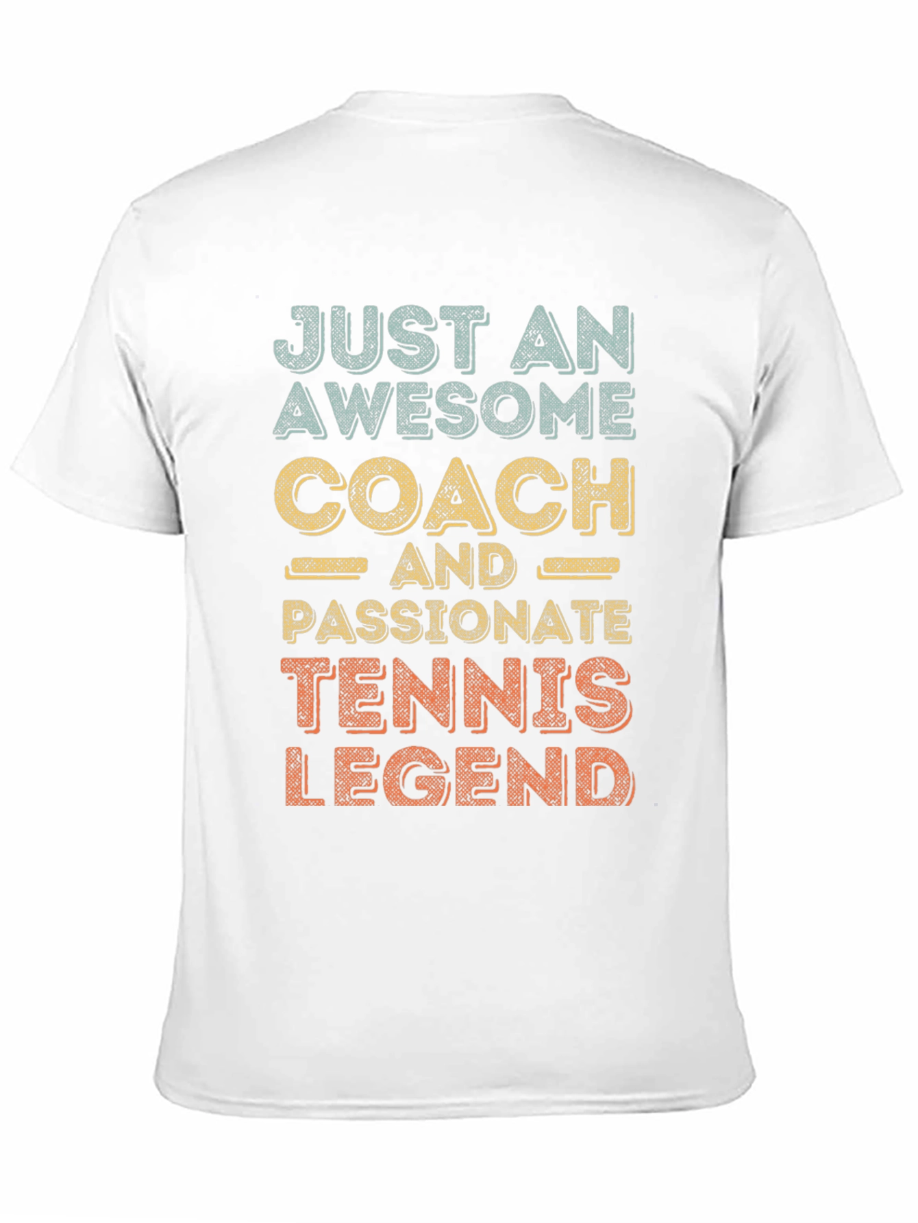 Black Awesome Coach Tennis Legend T-Shirt view 11