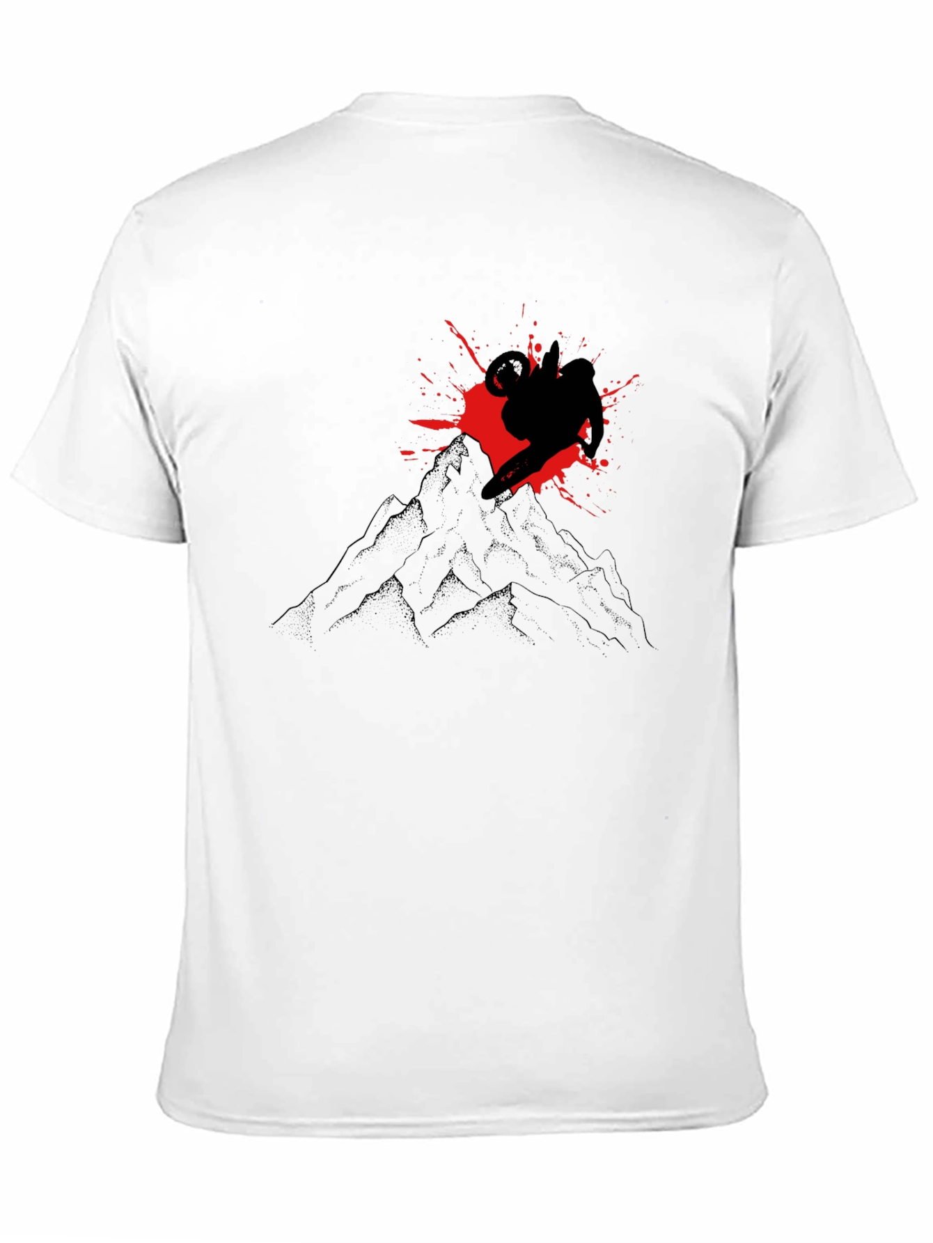 Black Mountain Biker Graphic Tee - Black view 11
