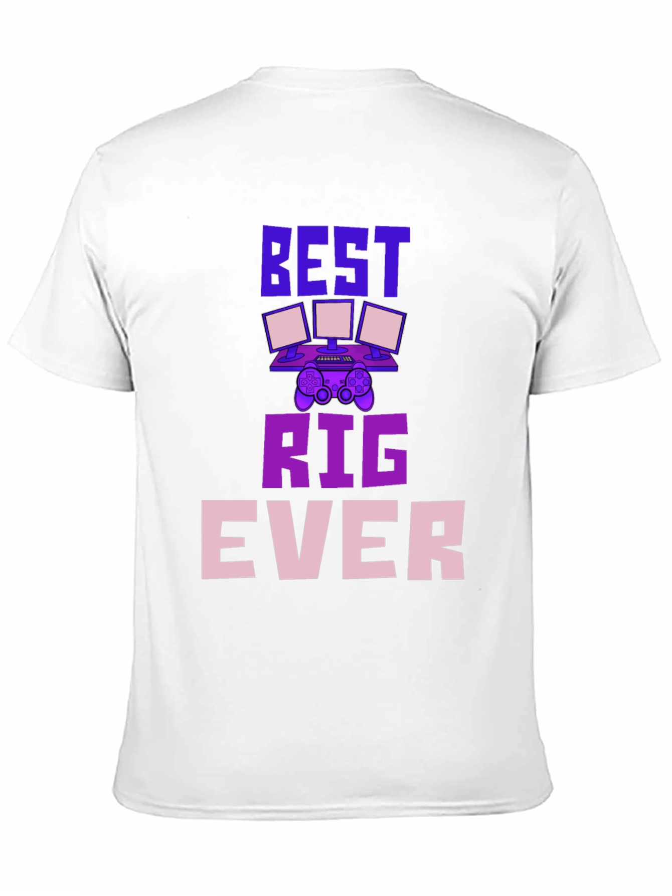 Black Best Rig Ever Gaming T-Shirt view 11