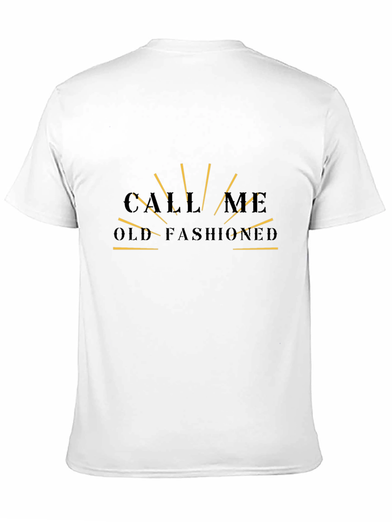 Black Call Me Old-Fashioned Graphic Tee - Black view 11