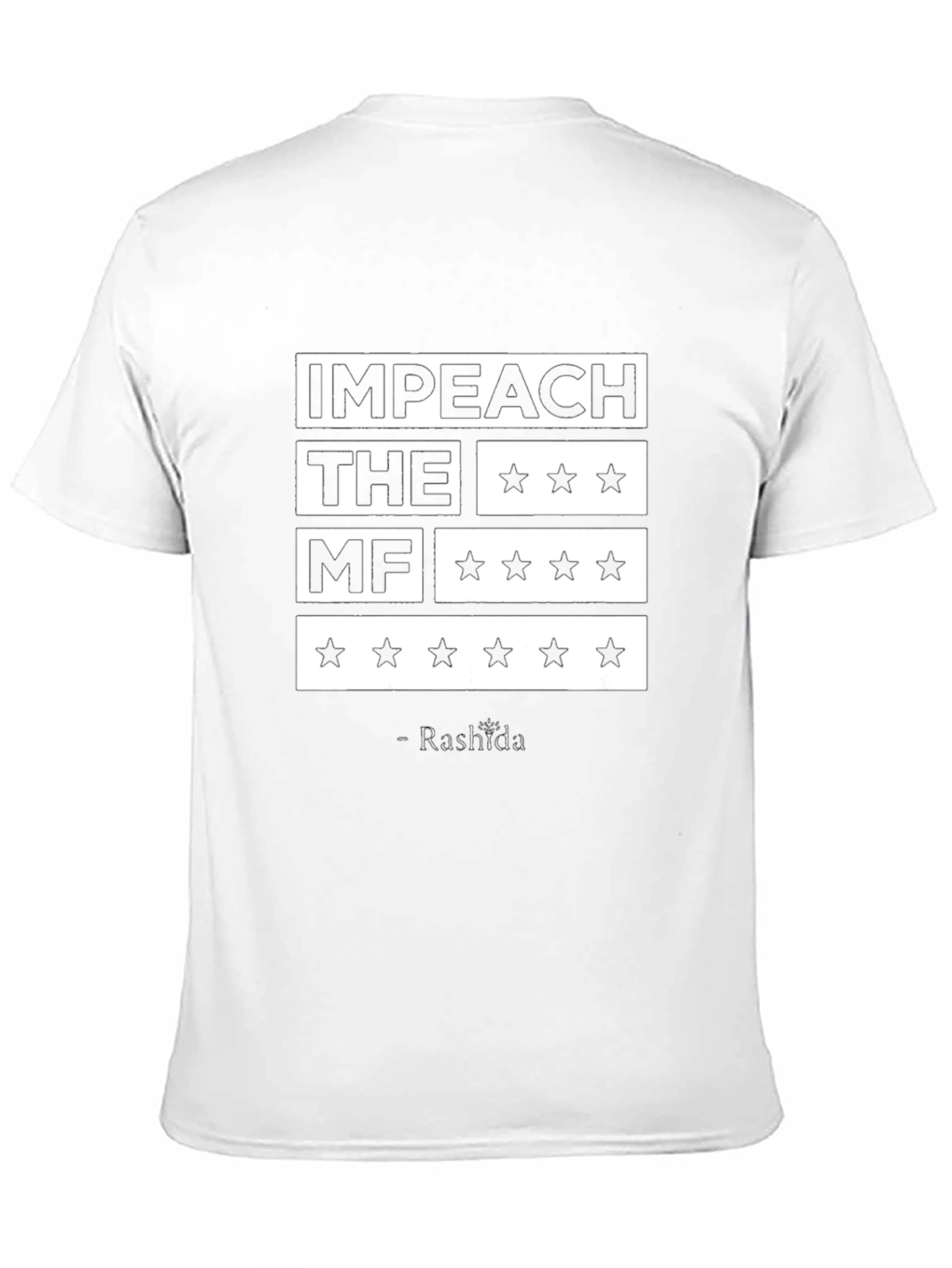 Black Impeach the MF T-Shirt - Rashida Quote view 11