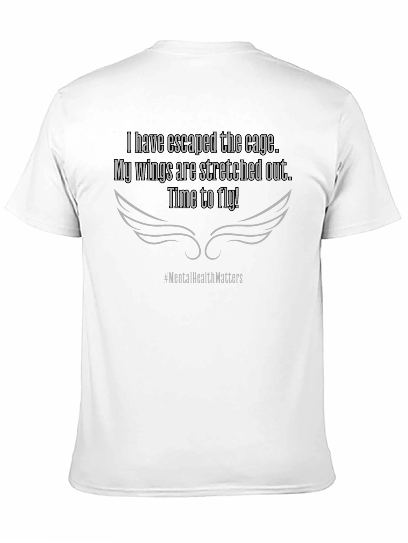 Mental Health Matters T-Shirt: Freedom Wings Tee - 11