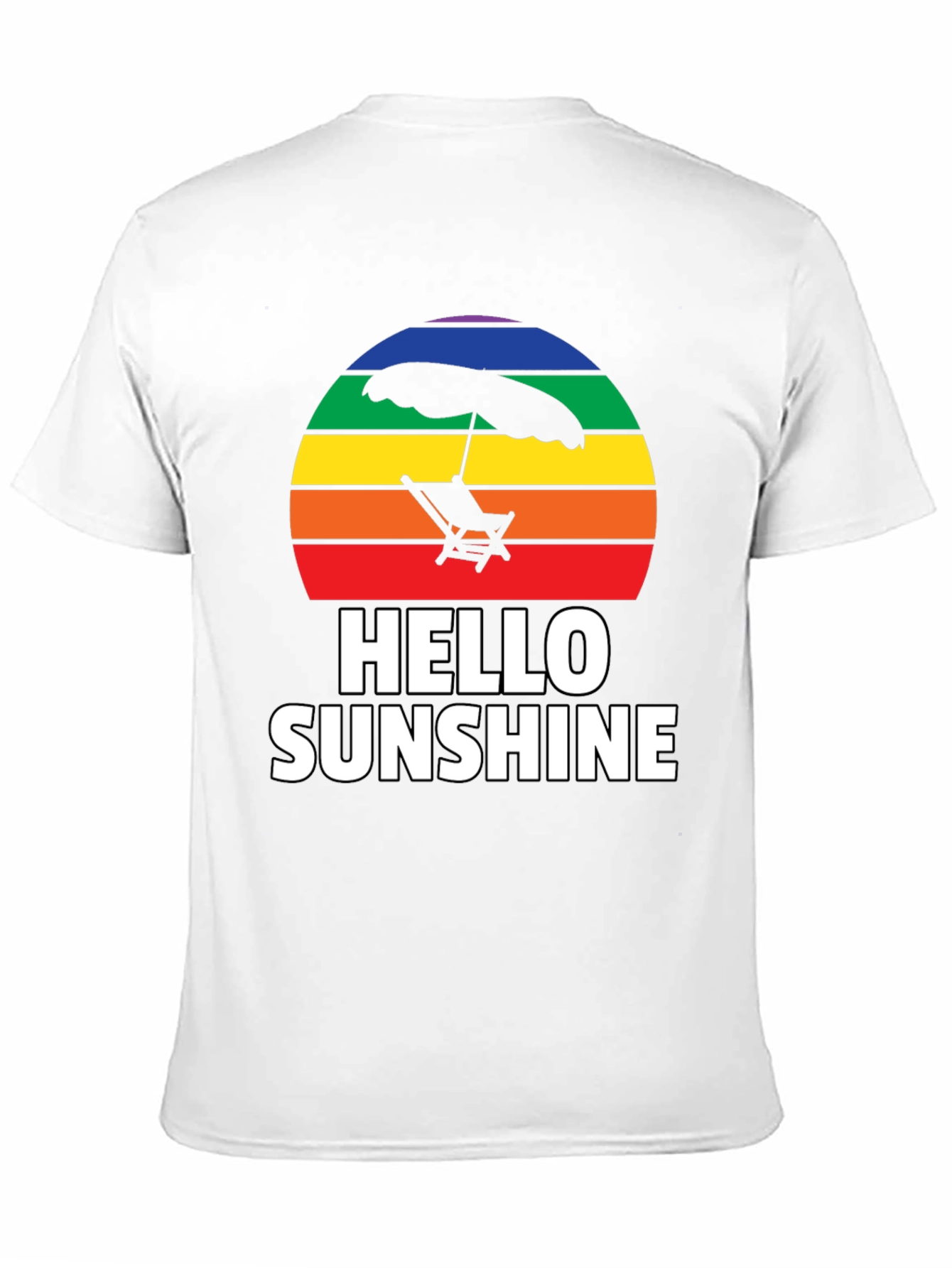 Black Hello Sunshine Rainbow Graphic Tee view 11