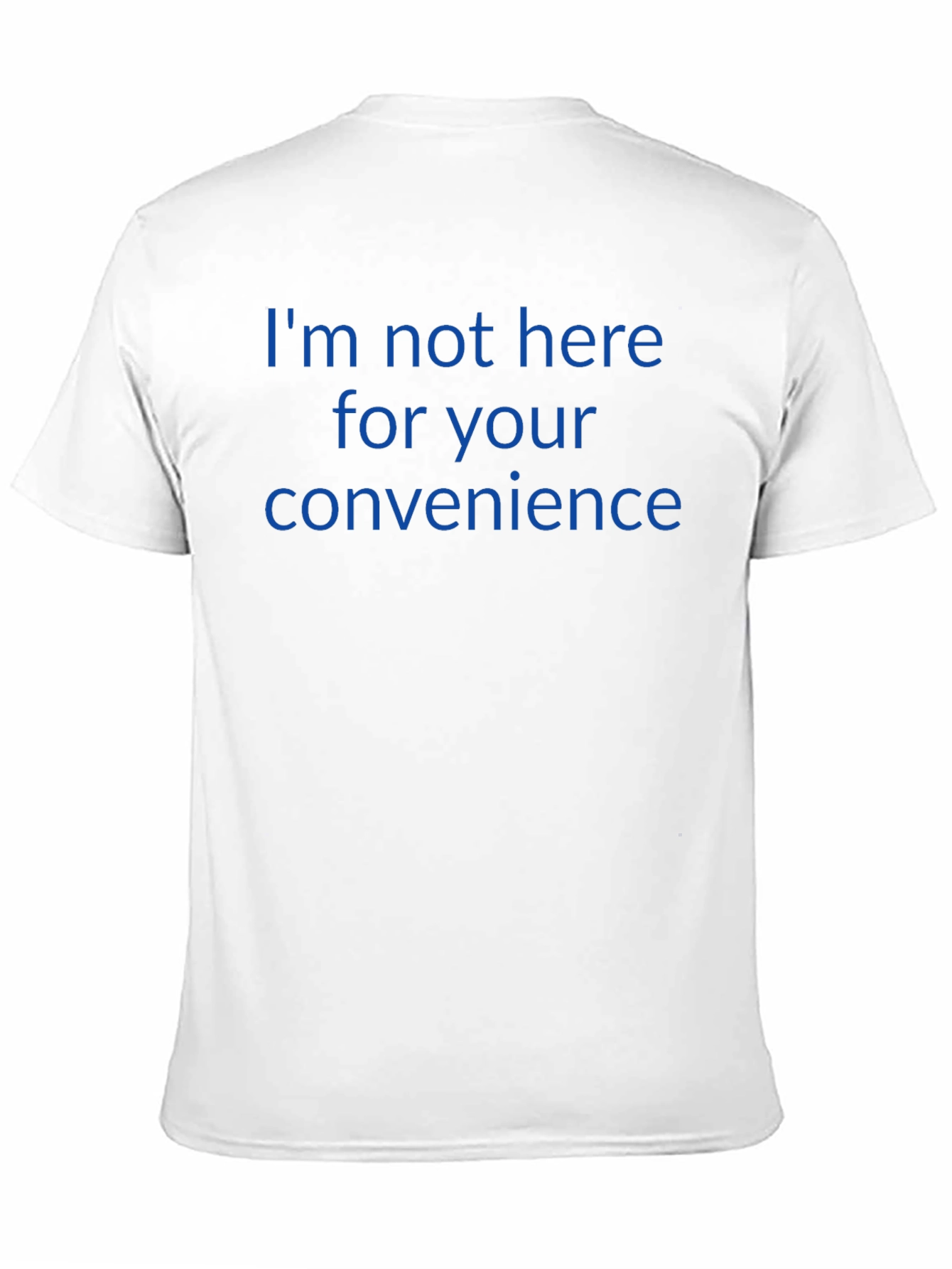 Black Sarcastic Tee: I'm Not Here for Your Convenience view 11