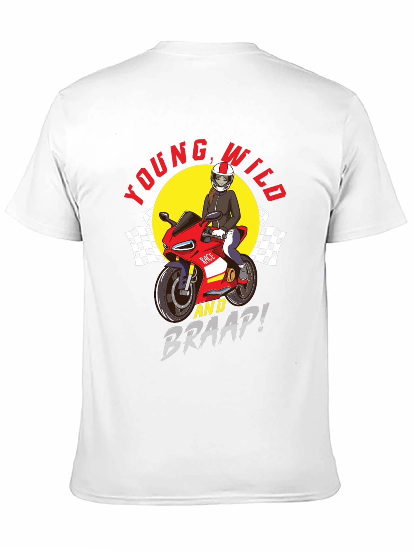 Black Young, Wild & Braap! Graphic Tee view 11
