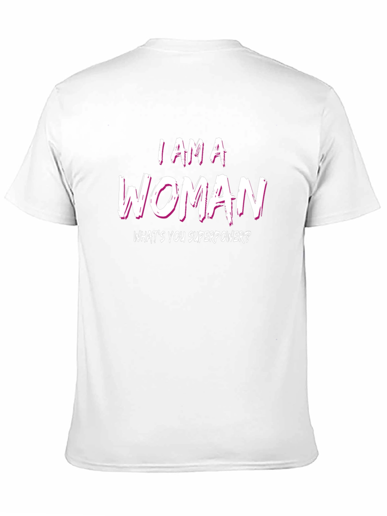 Black I AM A WOMAN Superpower Tee view 11