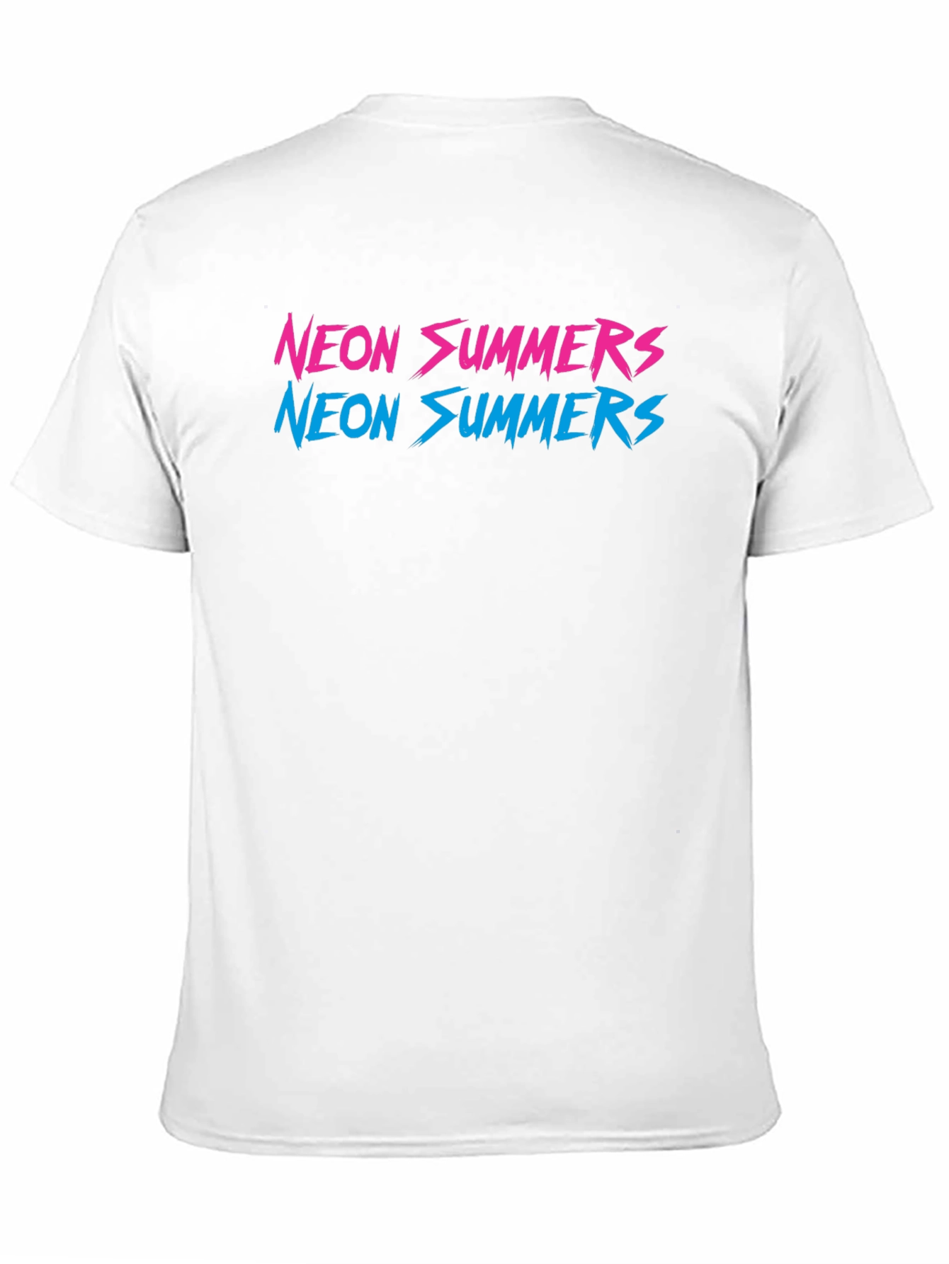 Black Neon Summers Graphic T-Shirt view 11