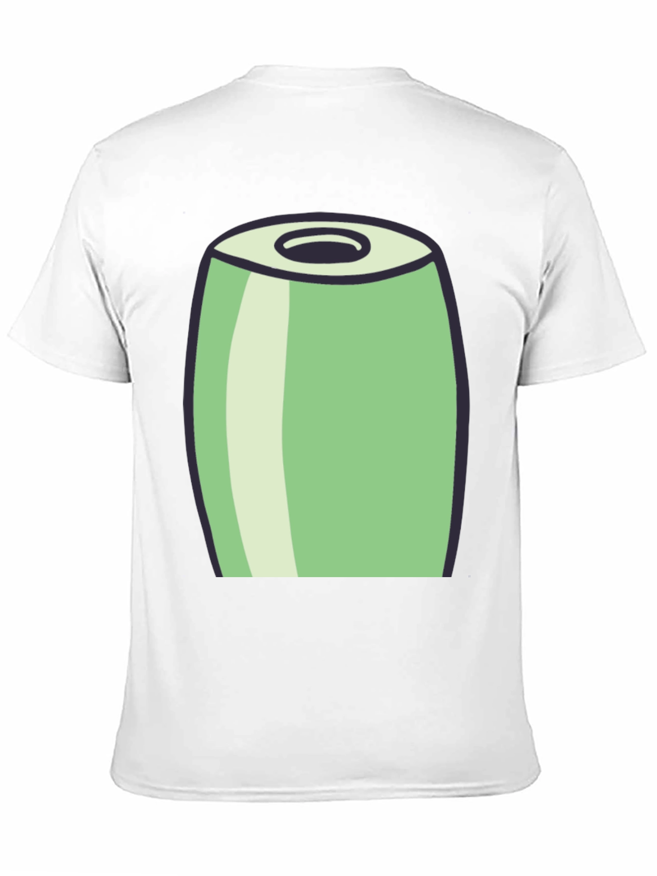 Black Cartoon Can Graphic Tee - Black view 11