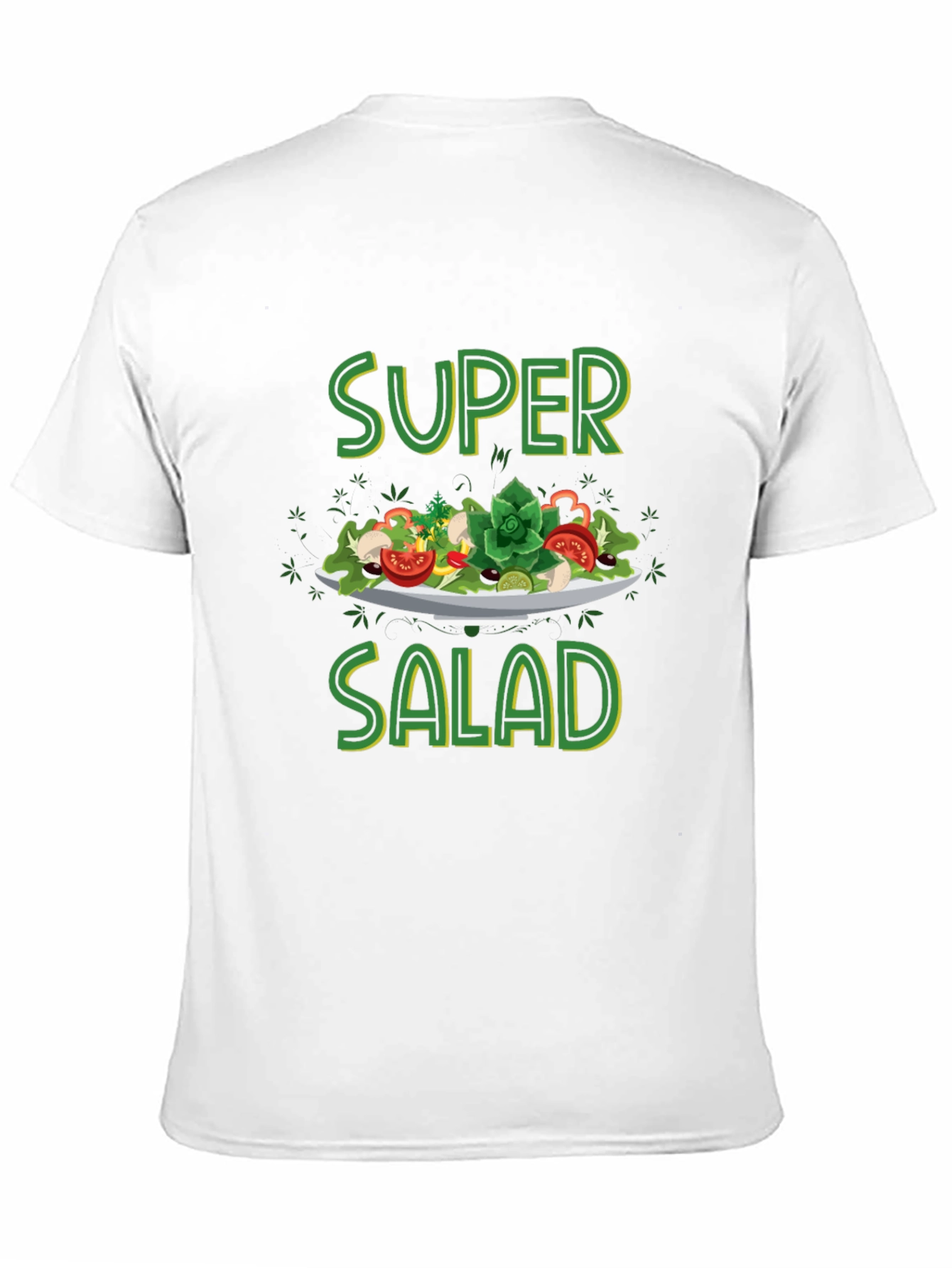 Black Super Salad T-Shirt | Black | Fun & Casual view 11