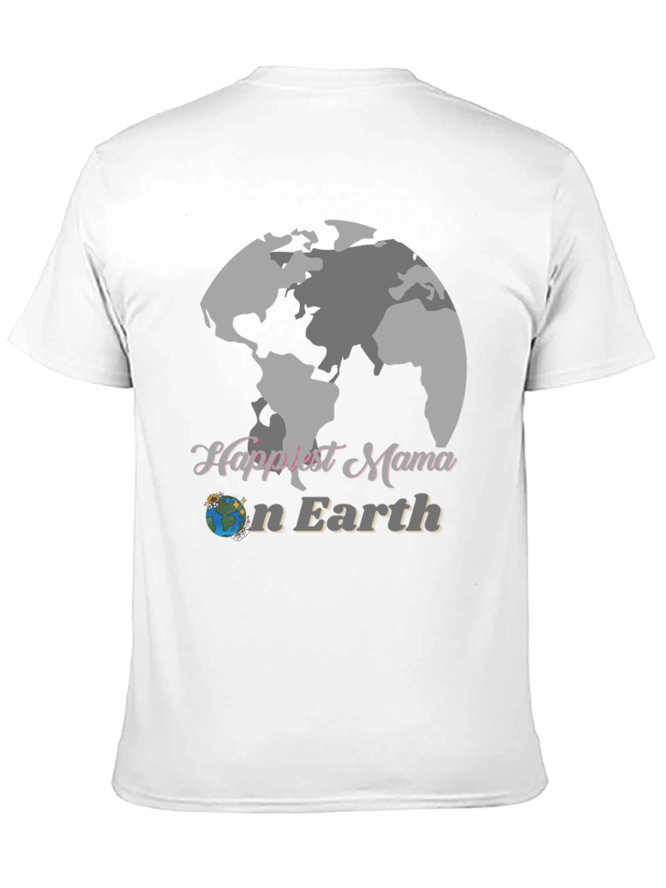 Black Happiest Mama Earth T-Shirt view 11