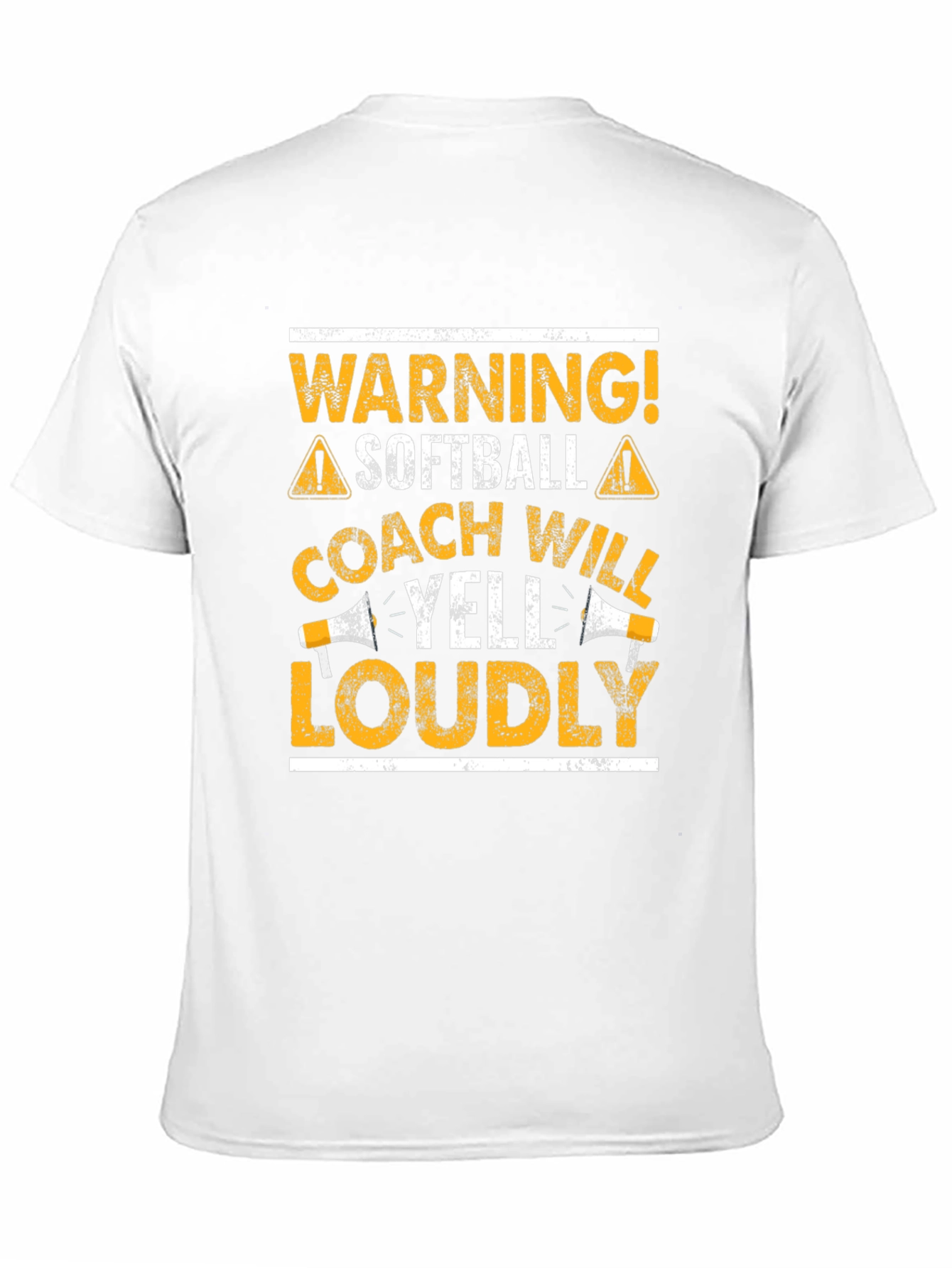 Black Warning Softball Coach Graphic T-Shirt view 11