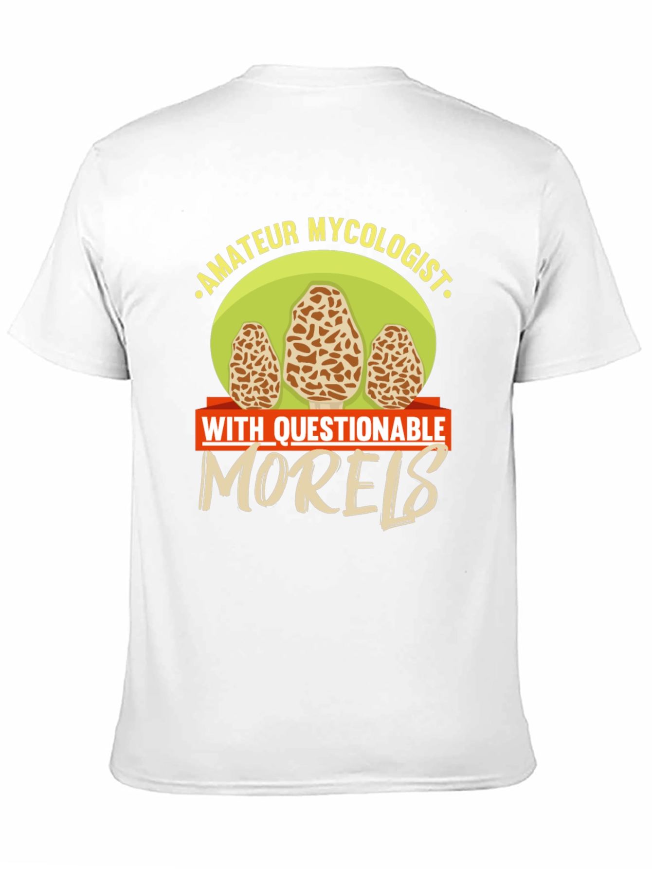 Black Amateur Mycologist Morels Funny T-Shirt view 11