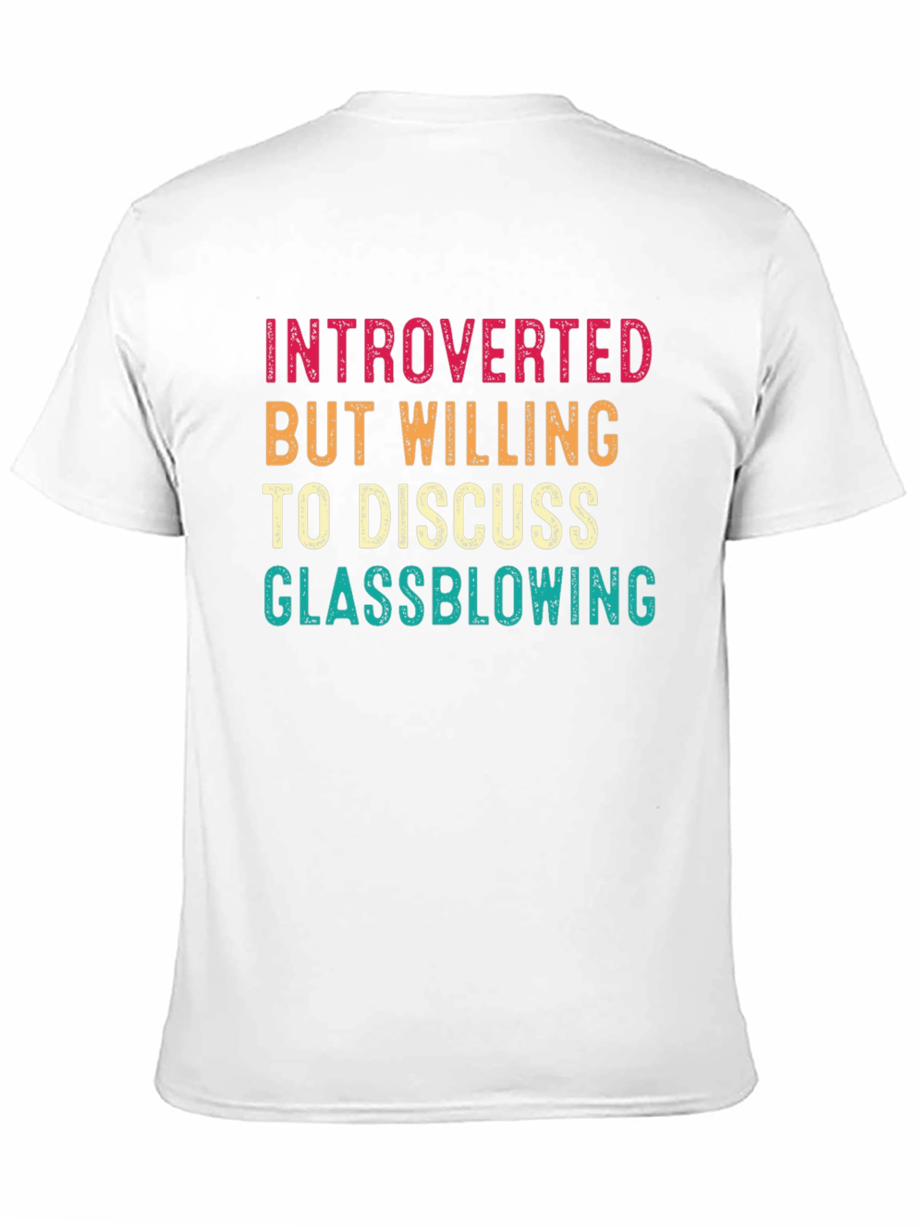 Black Introverted Glassblowing T-Shirt Funny Hobby Shirt view 11