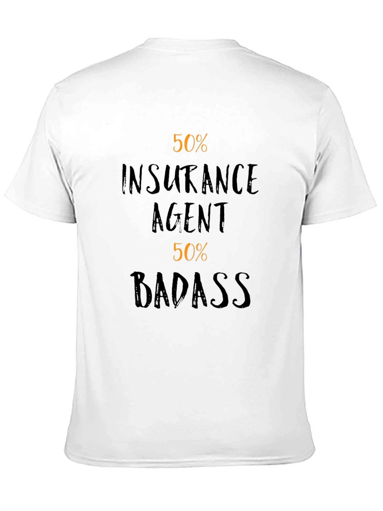 Black Insurance Agent Badass Funny Graphic T-Shirt view 11