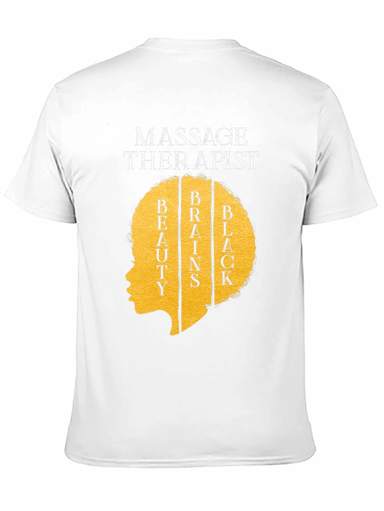 Black Massage Therapist Black Woman T-Shirt view 11