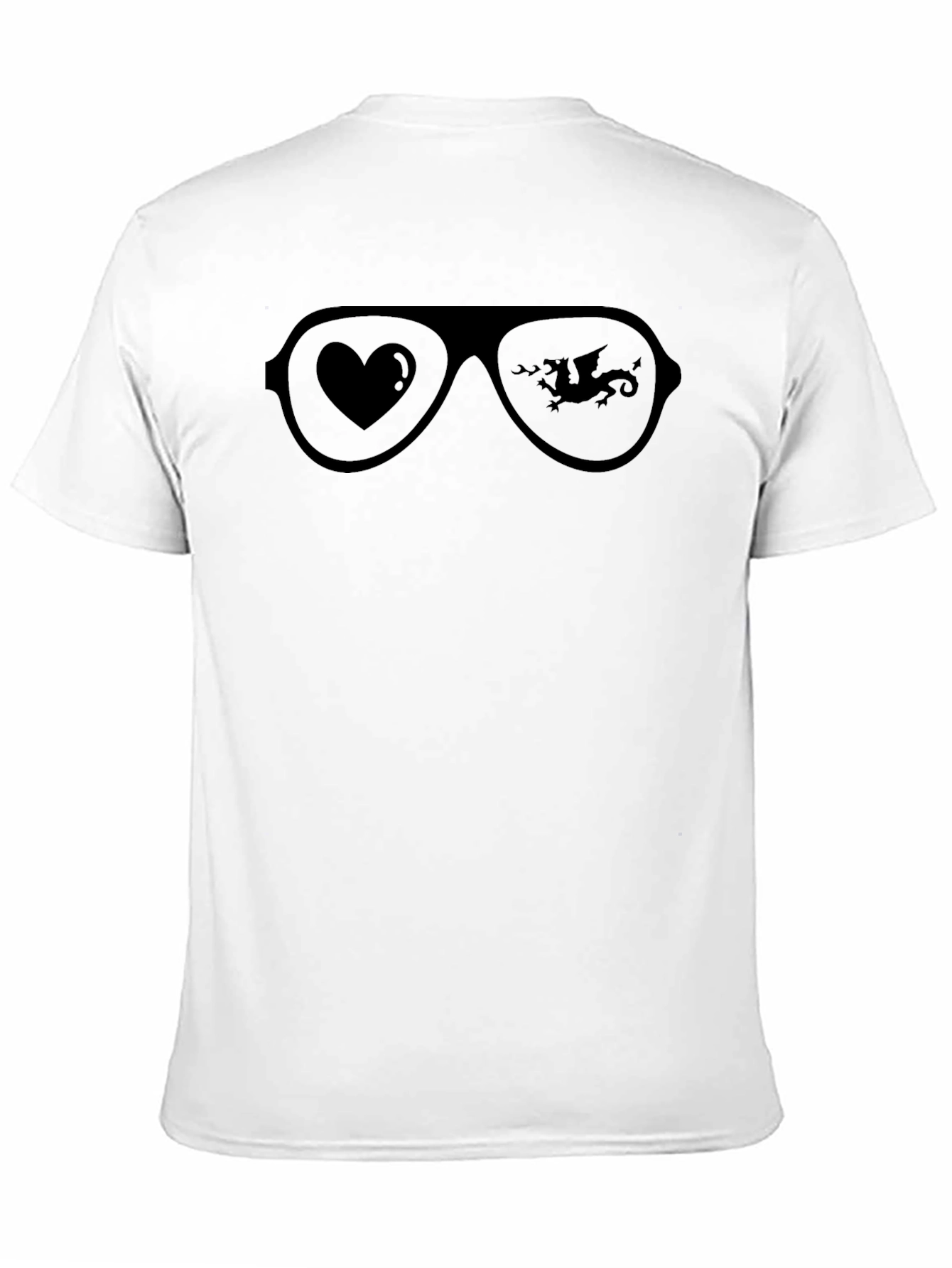 Black Cool Aviator Sunglasses Graphic T-Shirt view 11