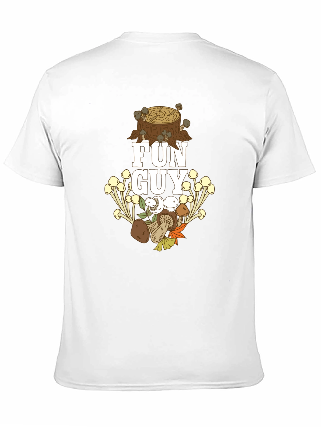 Black Fun Guy T-Shirt - Mushroom Lover Apparel view 11
