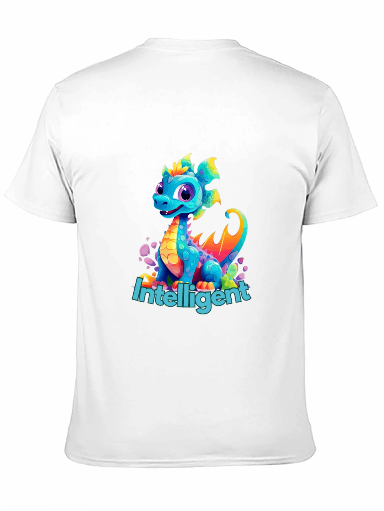 Black Intelligent Dragon Graphic Tee view 11