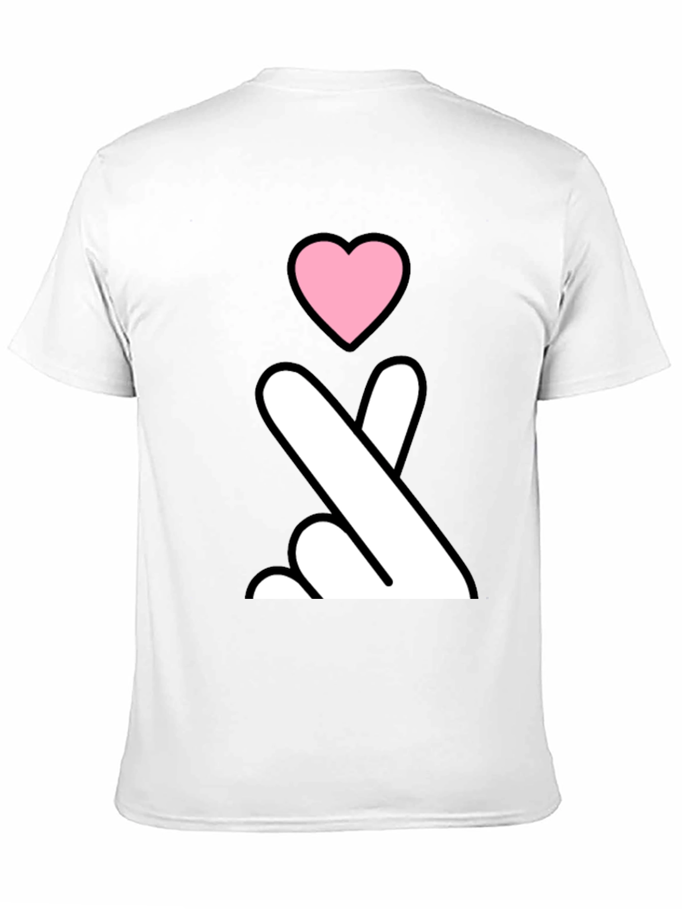 Black Heart Sign Black T-Shirt view 11