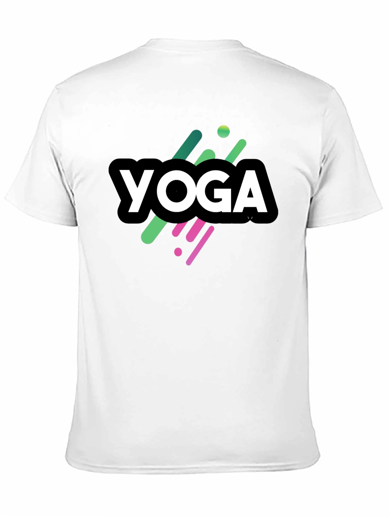 Black Yoga Graphic Black T-Shirt view 11