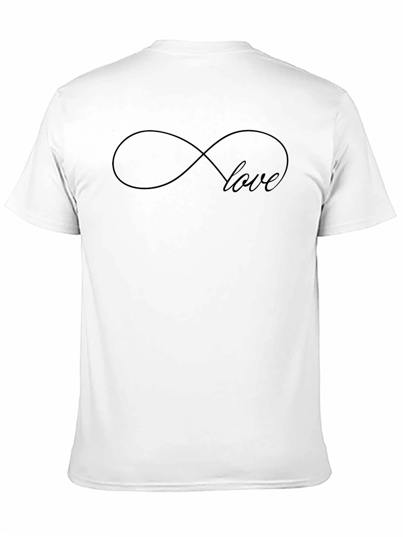 Black Infinity Love Black T-Shirt view 11