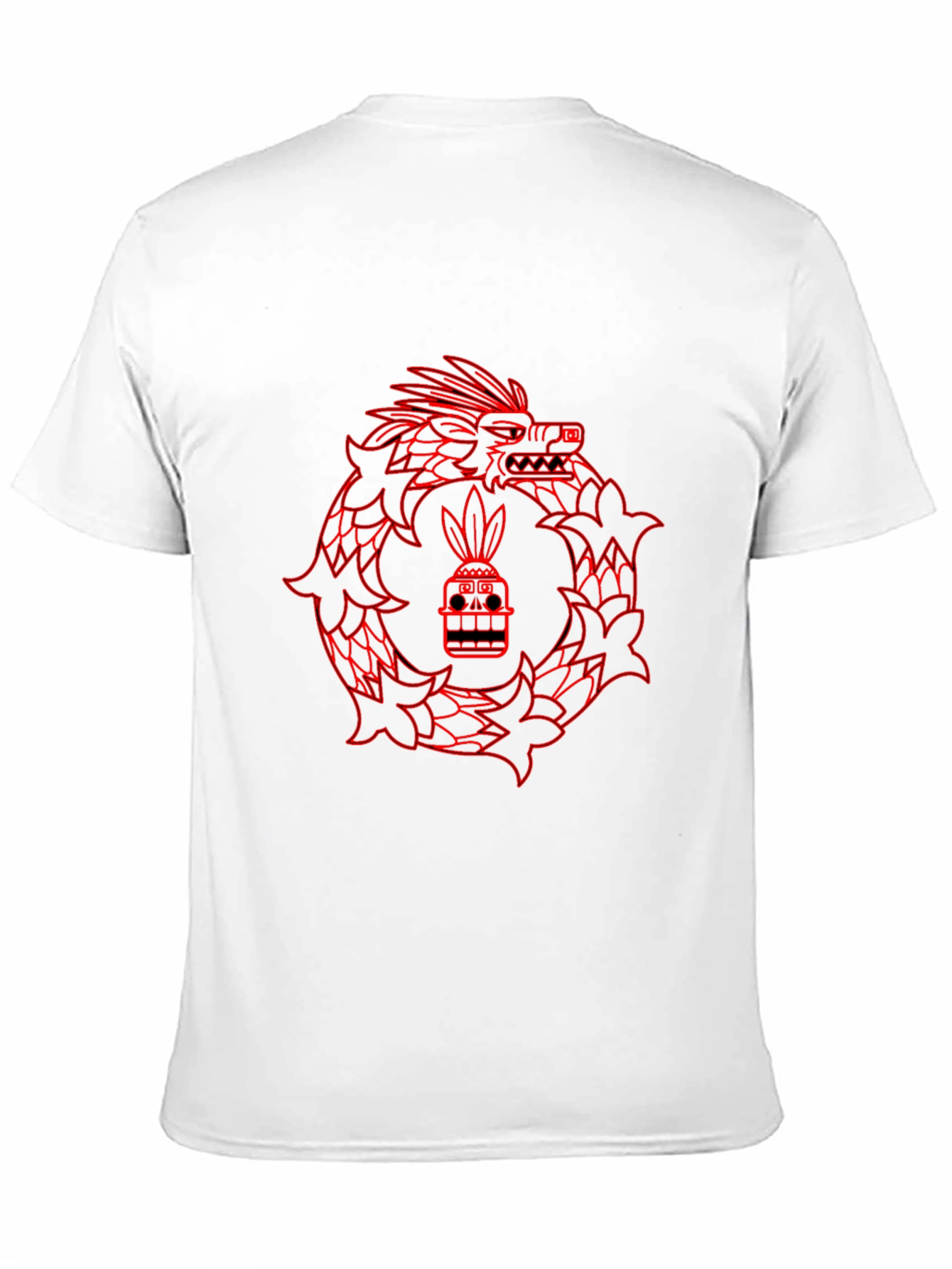 Black Aztec Serpent Graphic Tee - Black view 11